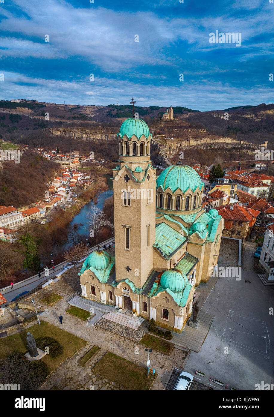 Drone Top View Of The Patriarchal Orthodox Cathedral Of The Holy drone-top-view-of-the-patriarchal-orthodox-cathedral-of-the-holy