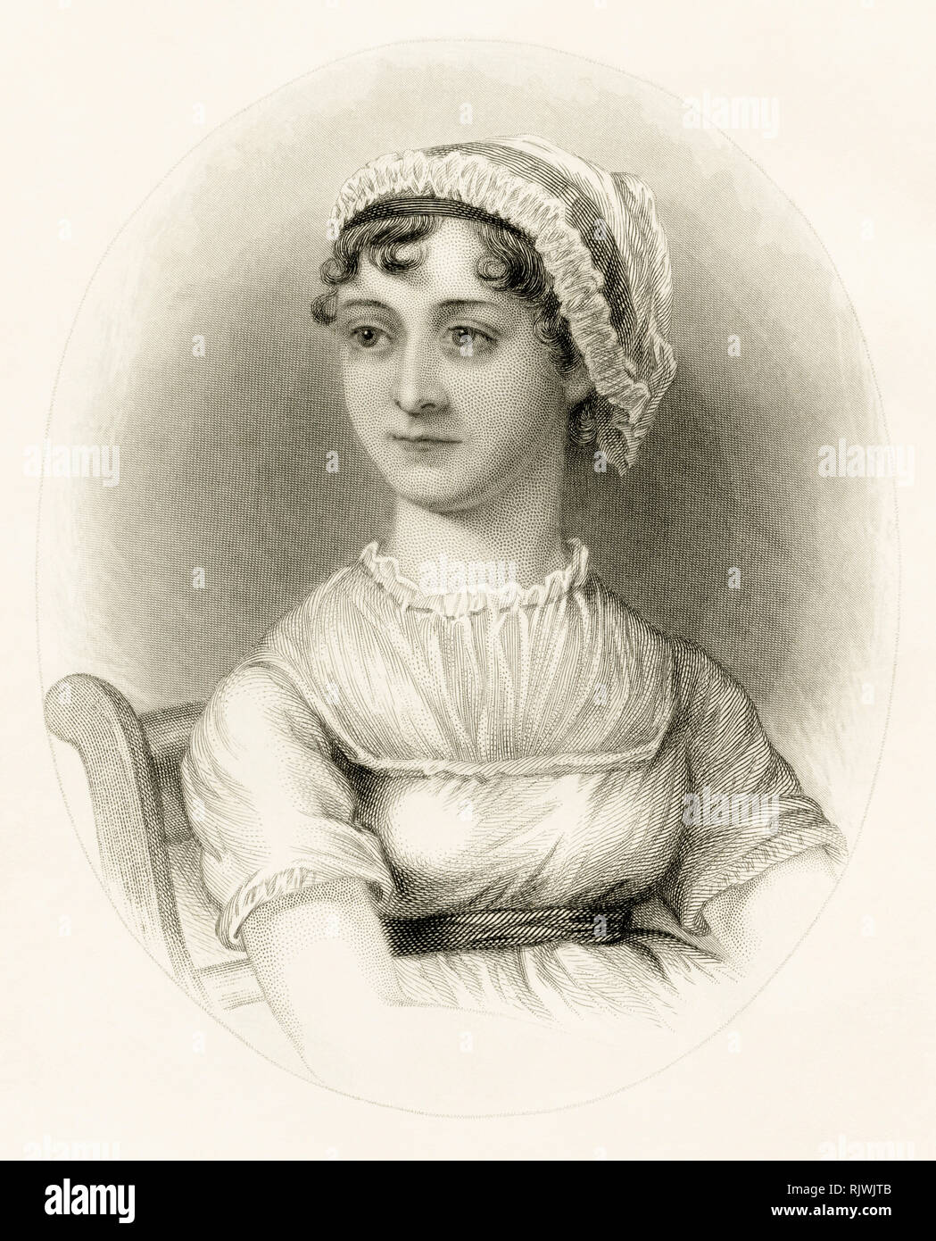 Jane Austen 17751817, portrait Stock Photo Alamy
