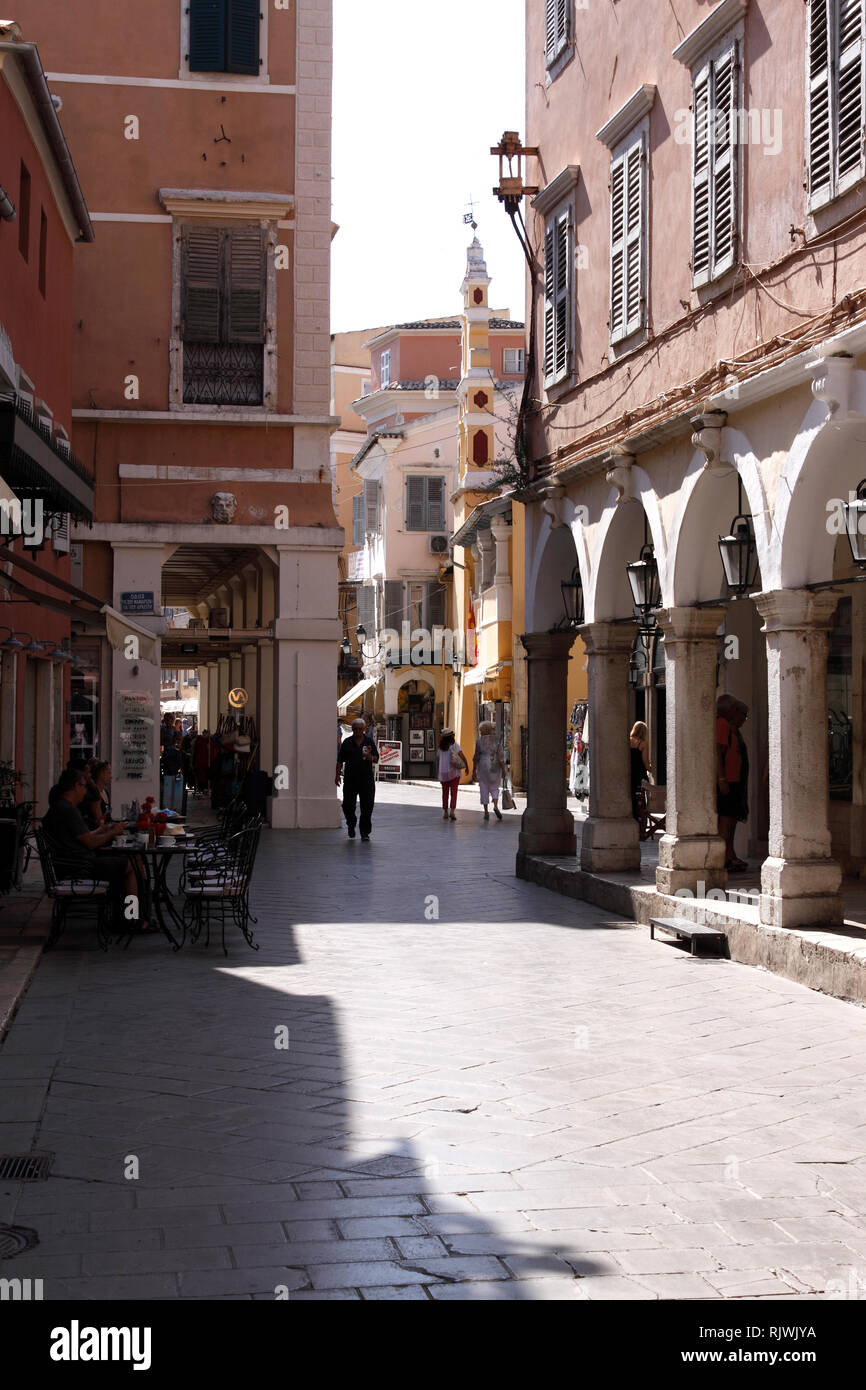 CORFU OLD TOWN CENTRE. CORFU Stock Photo Alamy