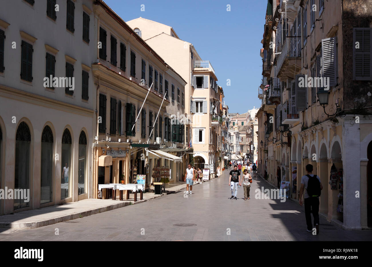 CORFU OLD TOWN CENTRE. CORFU Stock Photo Alamy