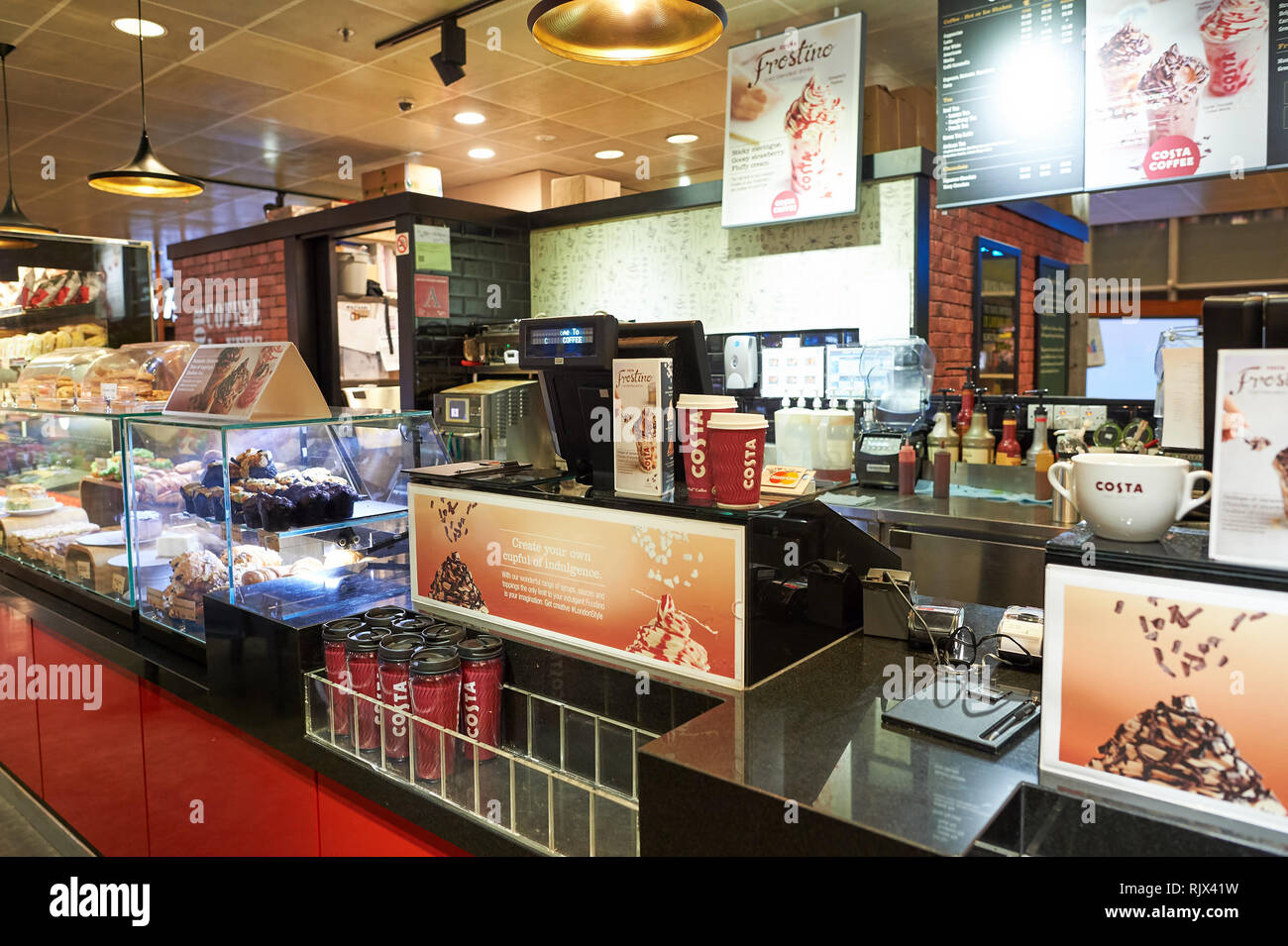 Second largest coffeehouse chain in the world hires stock photography