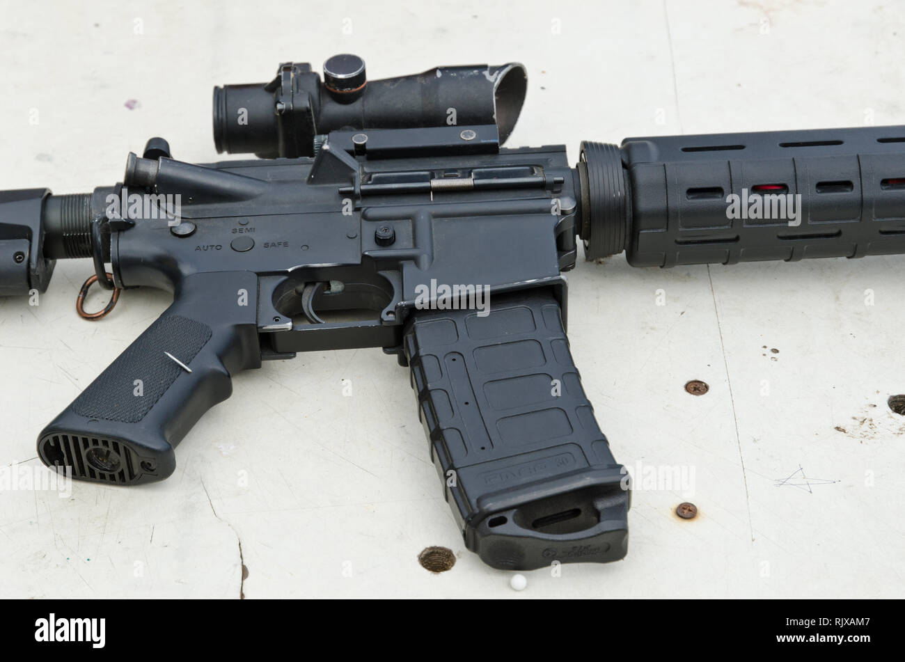 Assault rifle Stock Photo