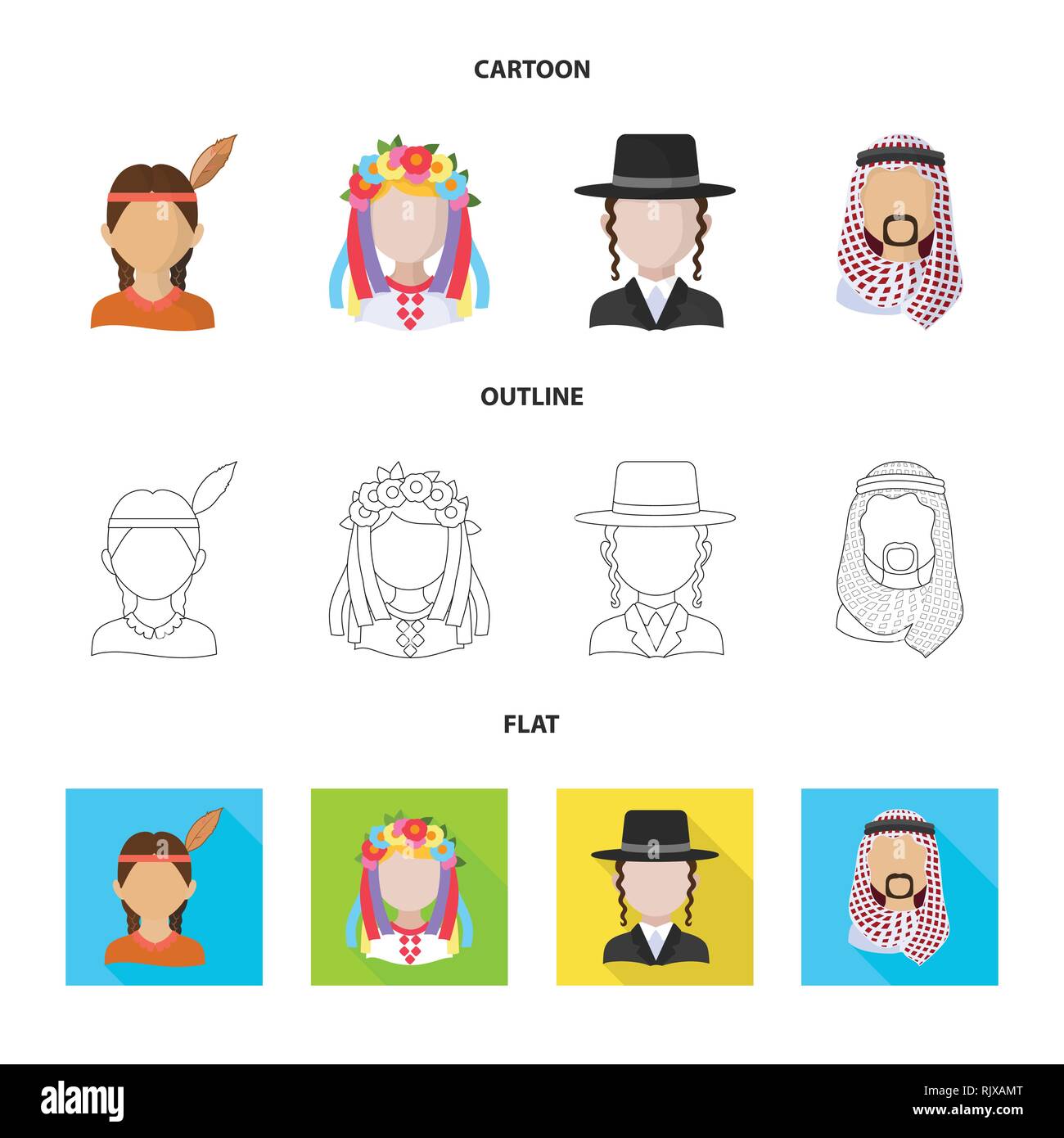 Vector design of imitator and resident logo. Collection of imitator and ...