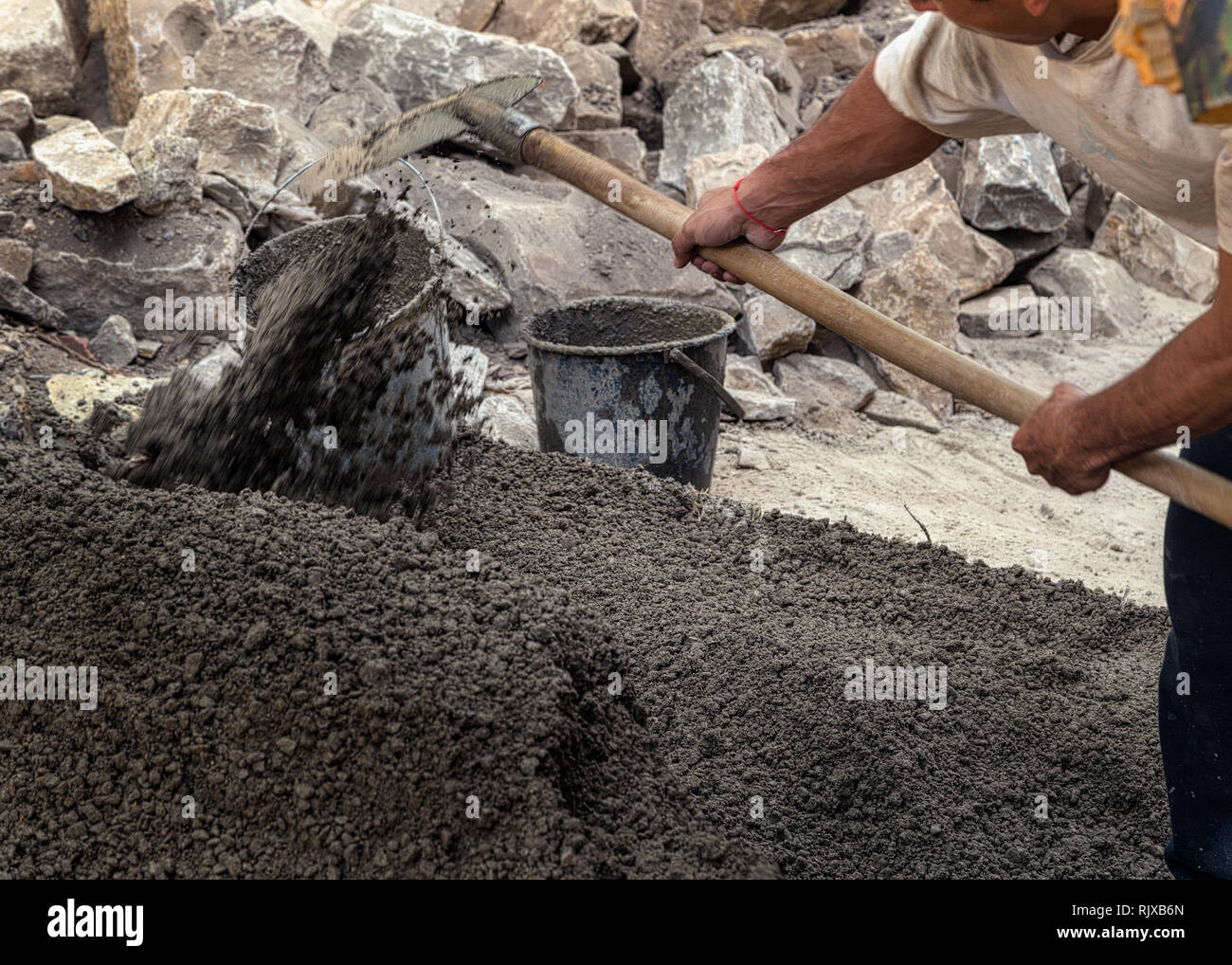 Concrete trench fill foundation hi-res stock photography and images - Alamy