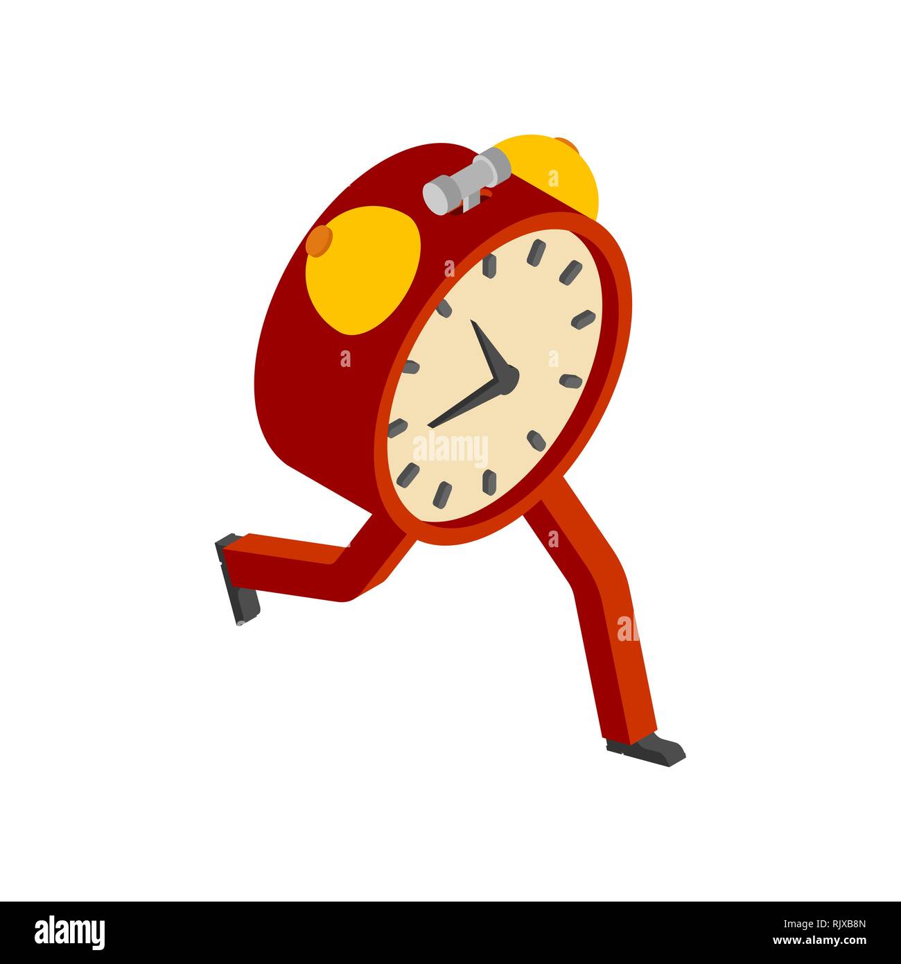 Running clock stock vector images alamy