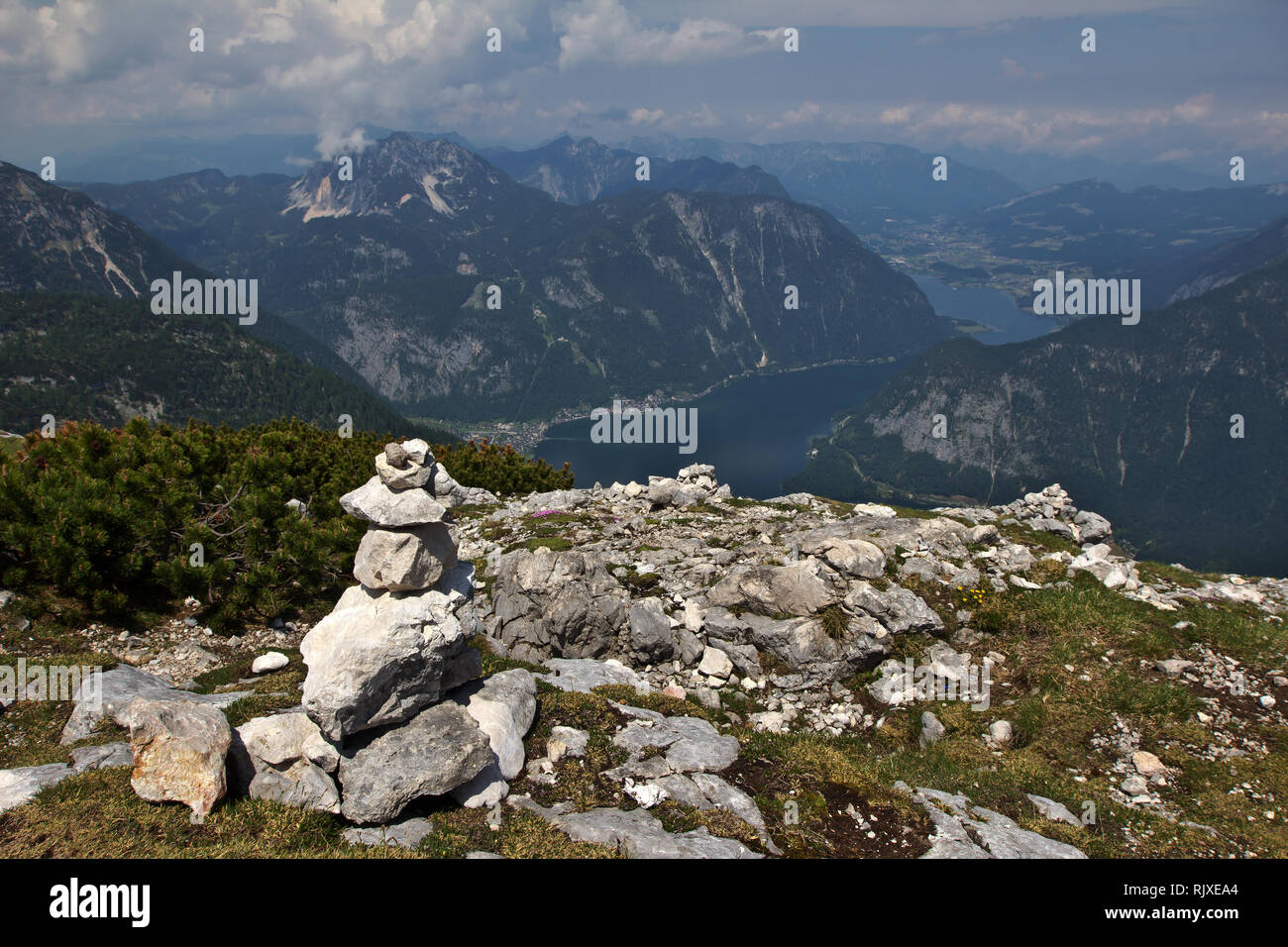 Scenic landscape of the Austrian Alps of the Dachstein Stock Photo - Alamy