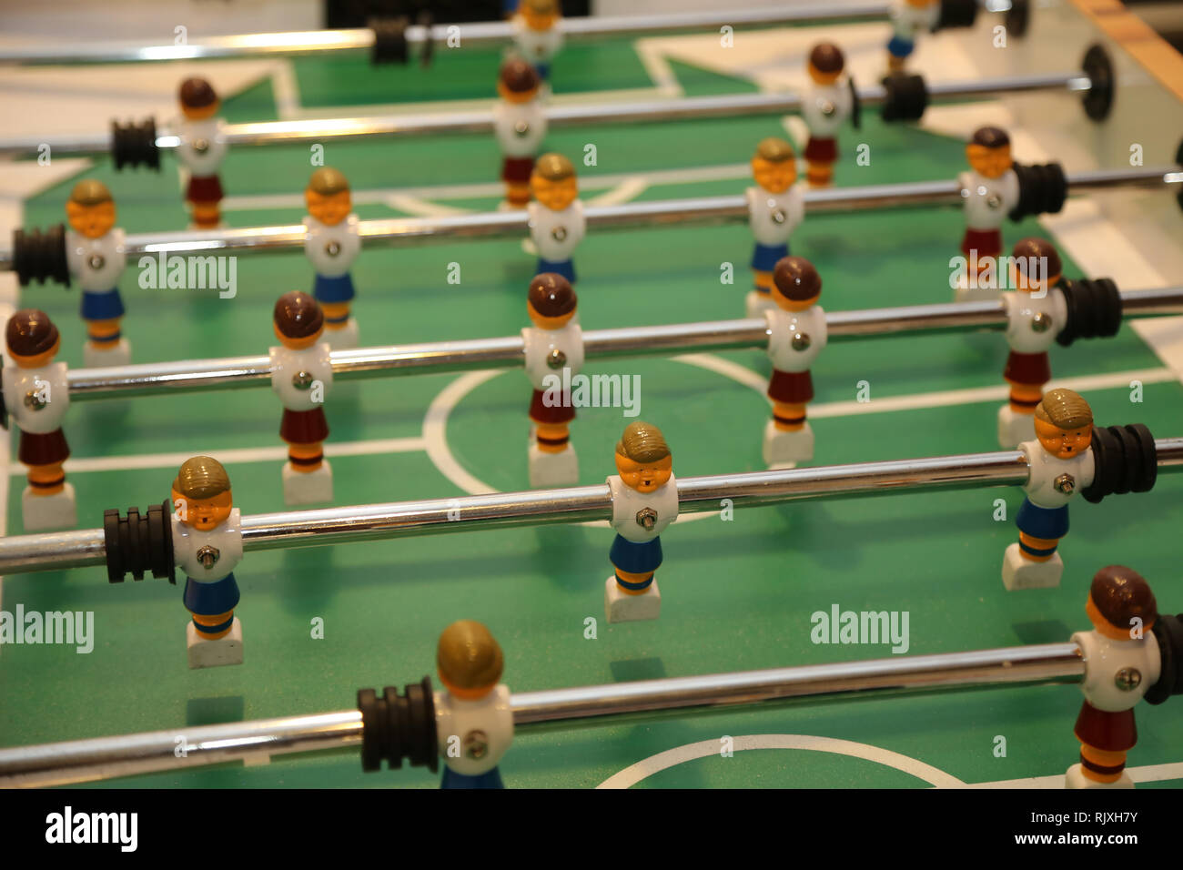 Table soccer / Board game of football / Table soccer Stock Photo Alamy
