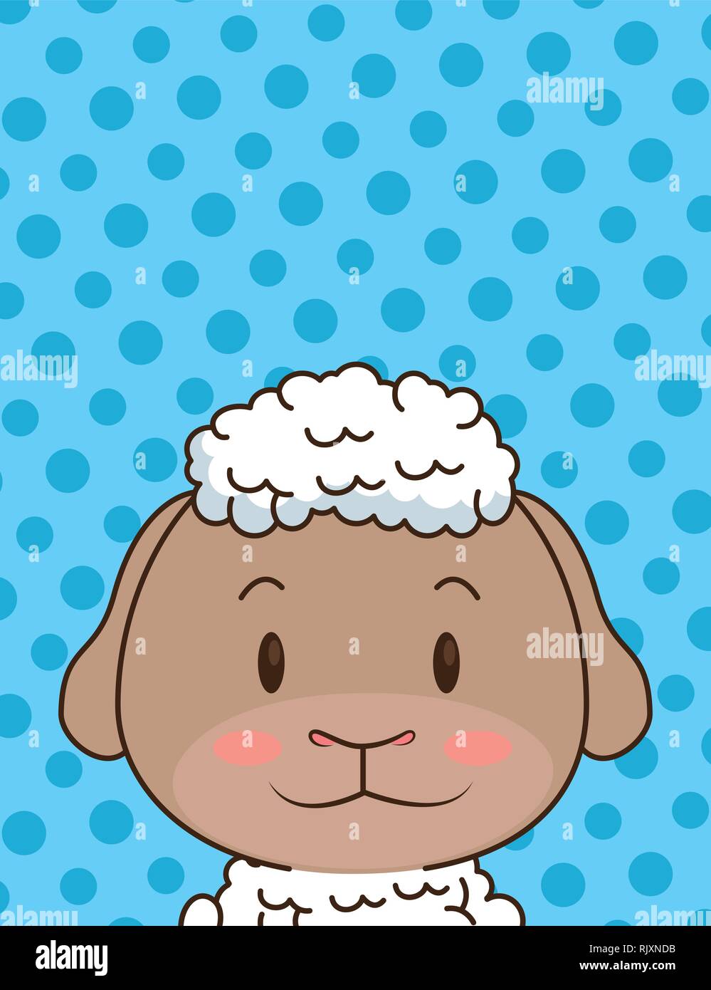 cute little sheep character Stock Vector Image & Art - Alamy