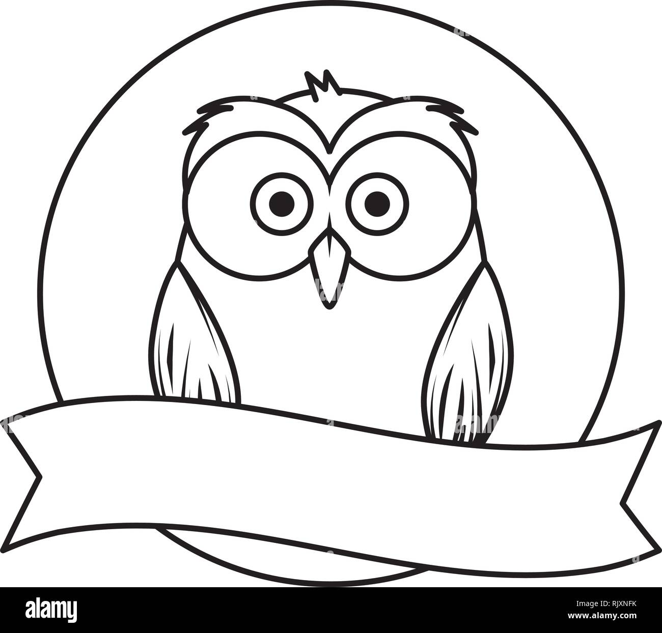 cute little owl bird character Stock Vector Image & Art Alamy