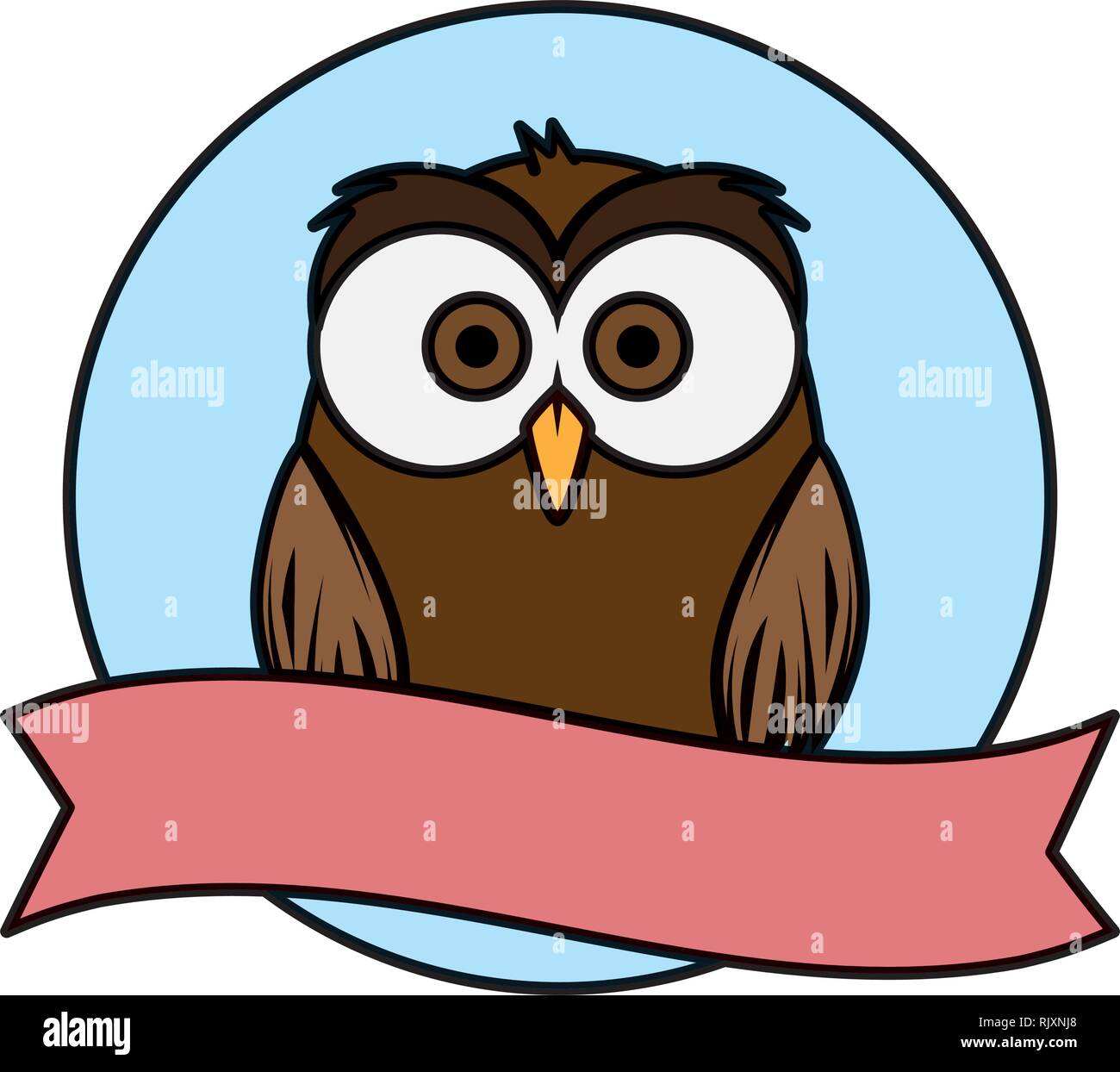 cute little owl bird character Stock Vector Image & Art Alamy