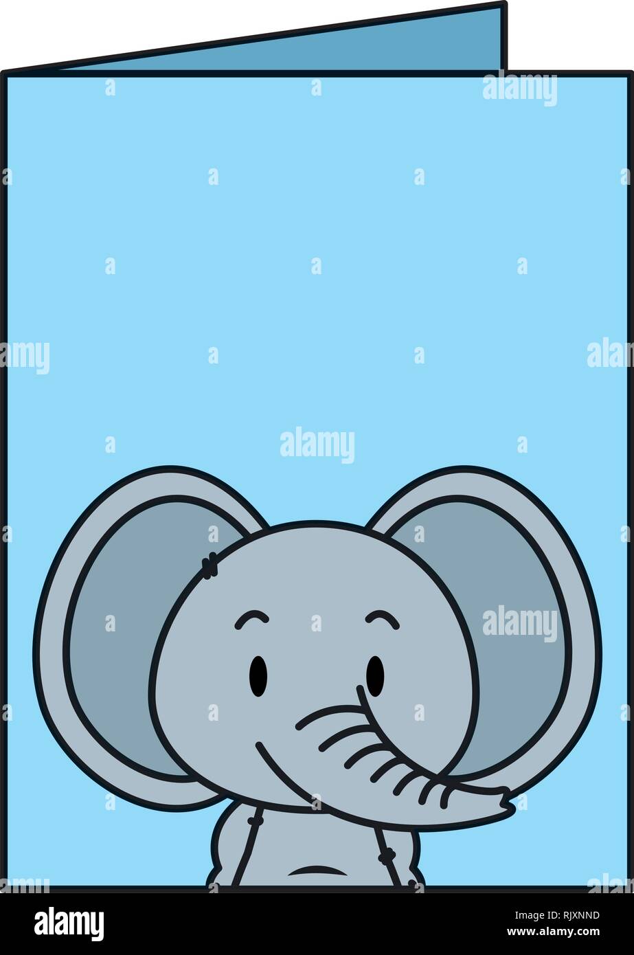 Cute elephants kawaii cartoon vector characters set. Adorable and funny  animal different poses and emotions isolated sticker, patch. Anime baby boy  Stock Vector Image & Art - Alamy