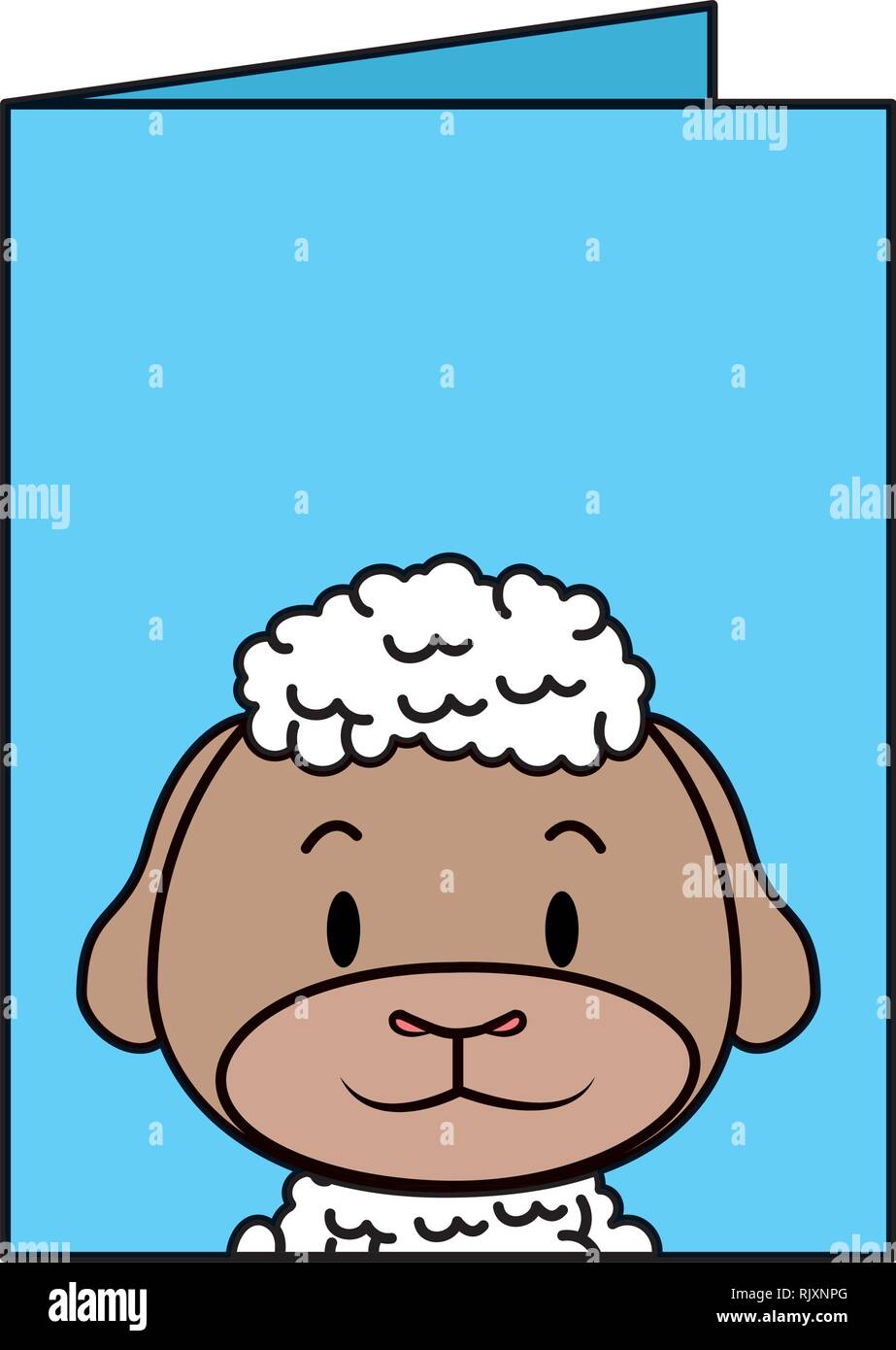 cute little sheep character Stock Vector Image & Art - Alamy