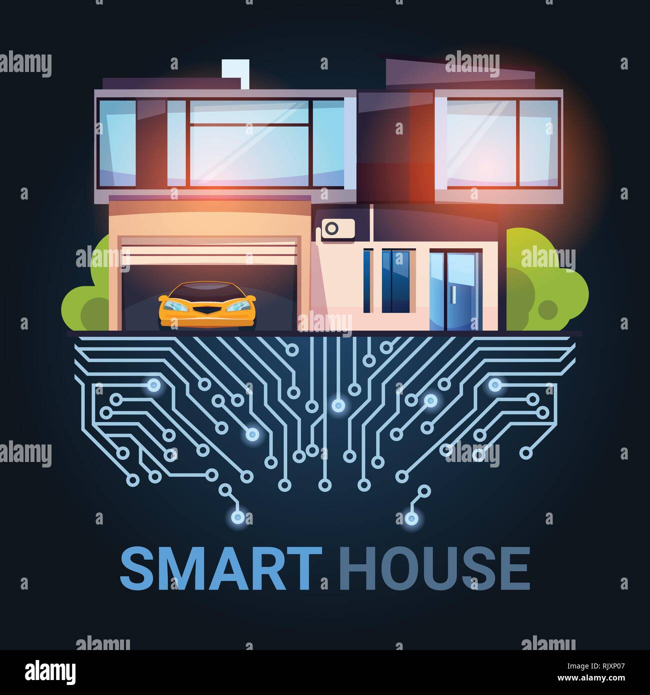 Smart House Control Technology System With Automation Efficiency ...