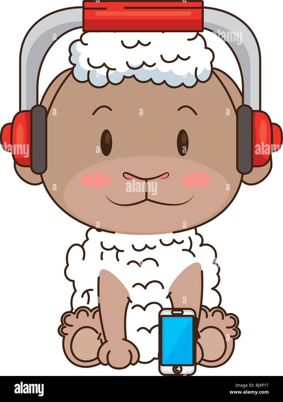 cute little sheep character Stock Vector Image & Art - Alamy