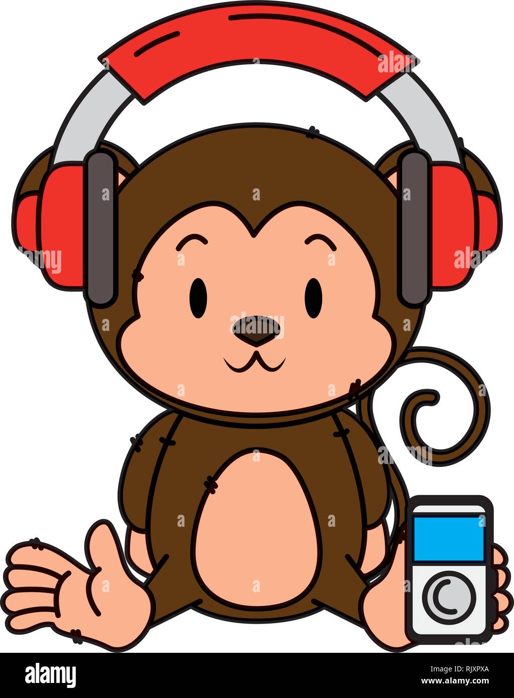 cute little monkey character Stock Vector Image & Art - Alamy