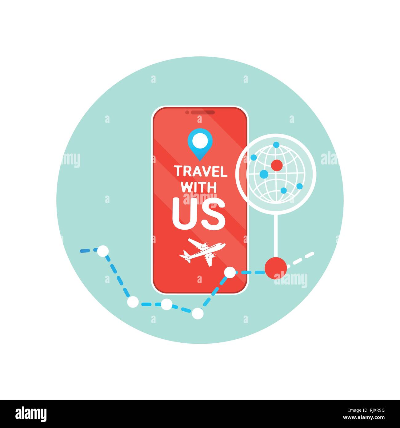 Travel agency poster people hi-res stock photography and images - Alamy