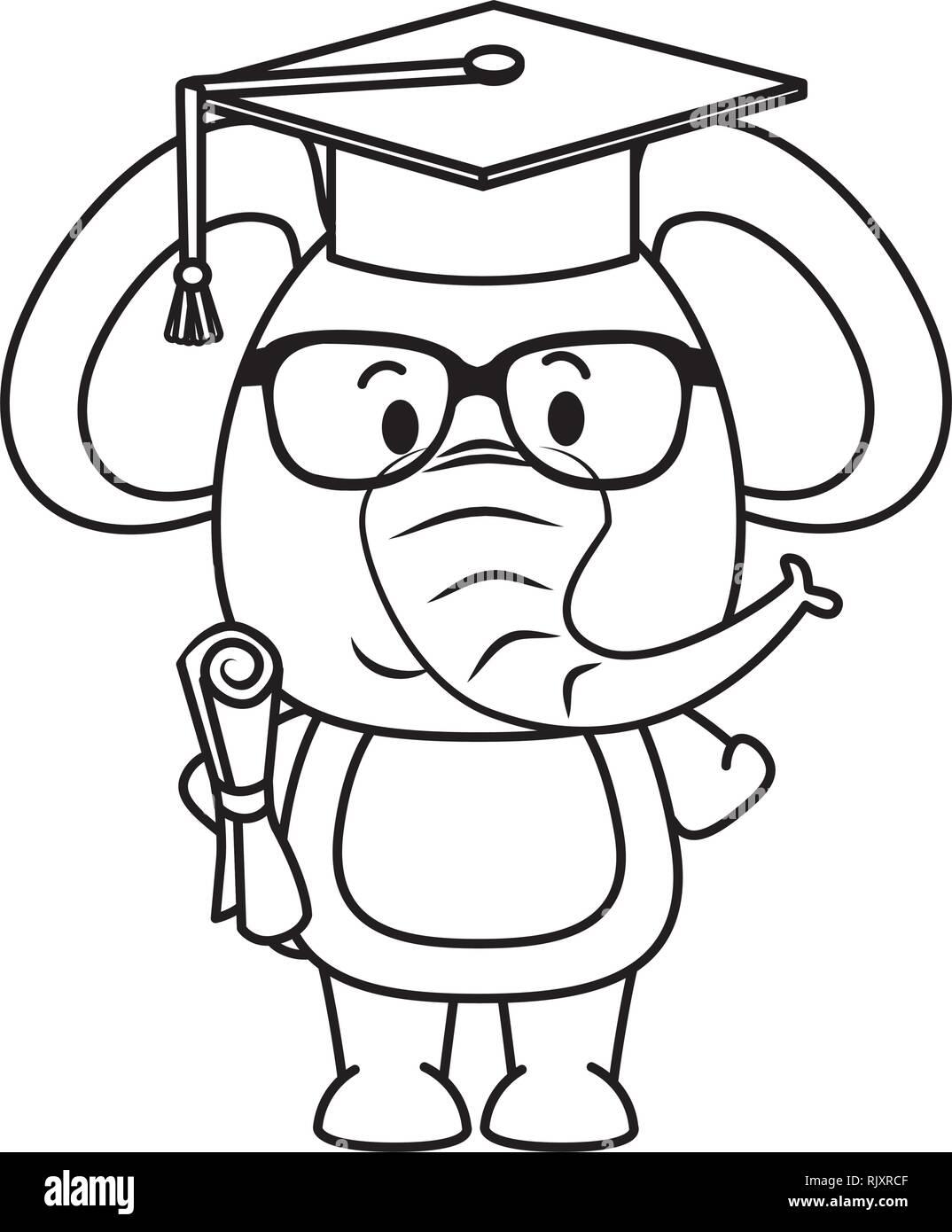 cute little elephant character Stock Vector Image & Art - Alamy