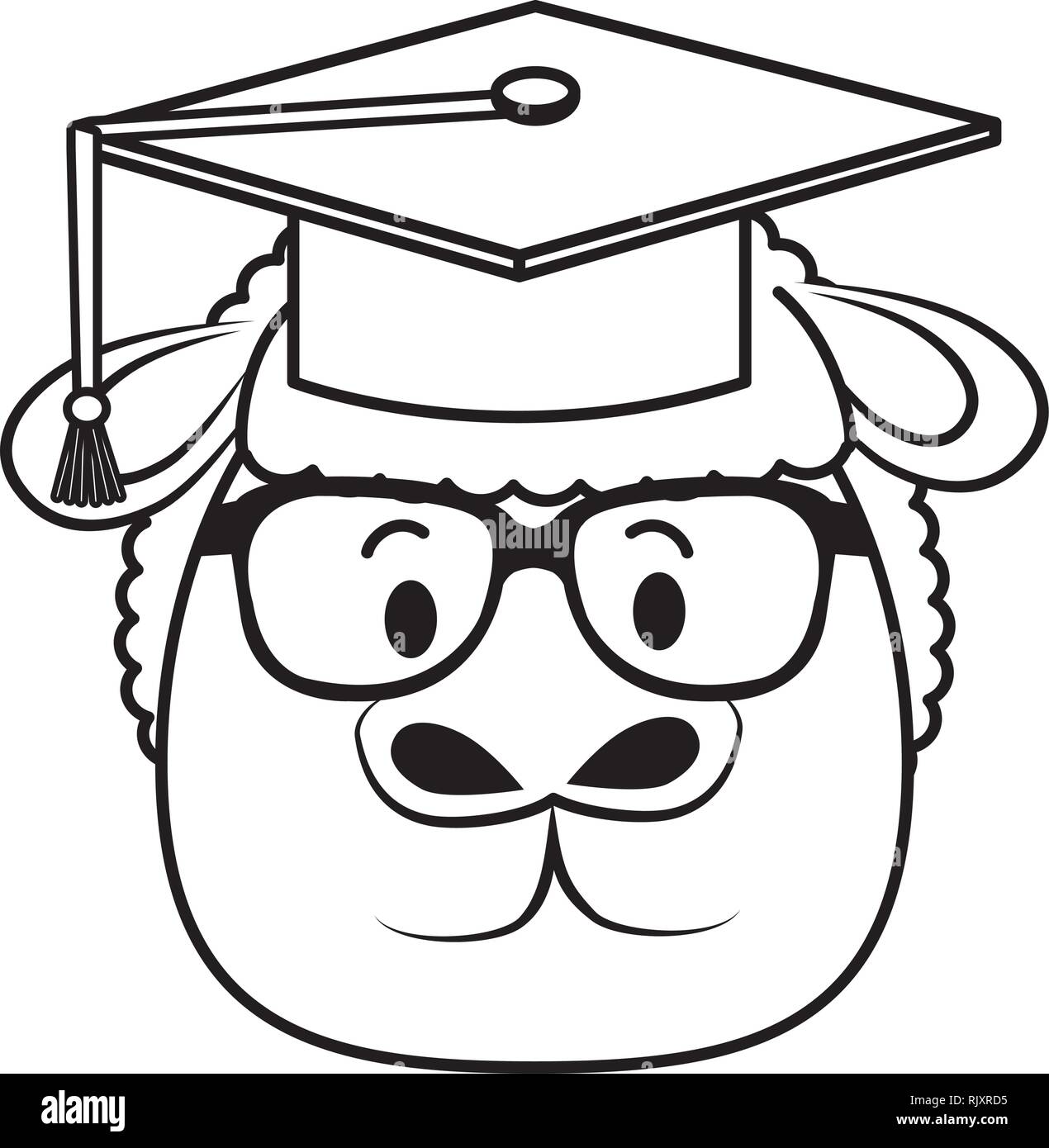 cute little sheep character Stock Vector Image & Art - Alamy
