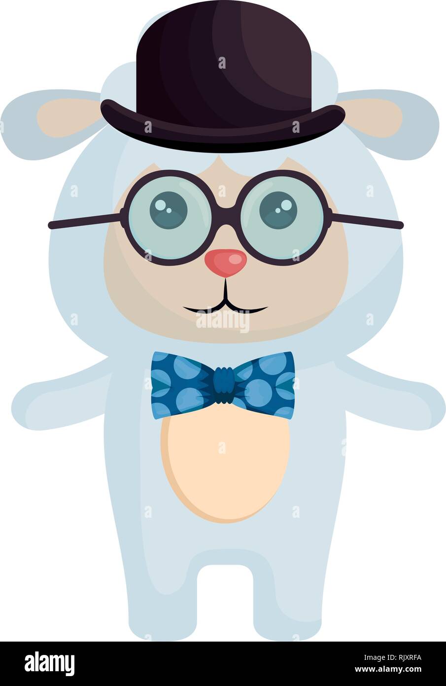 cute little sheep character Stock Vector Image & Art - Alamy