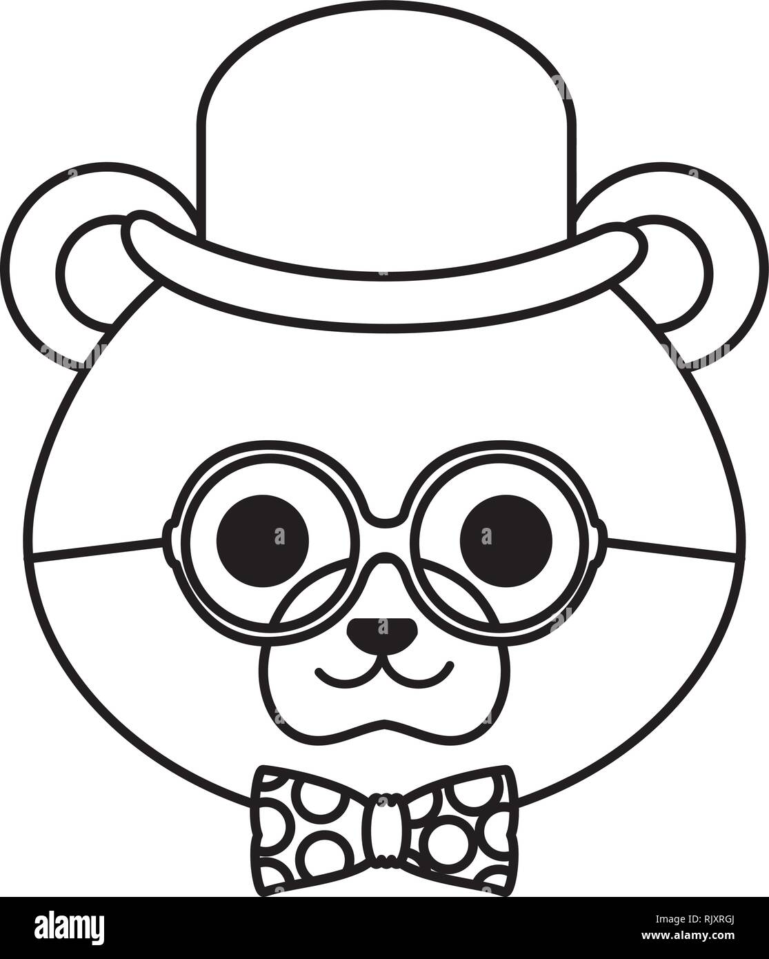 Cute Little Bear Character Stock Vector Image Art Alamy