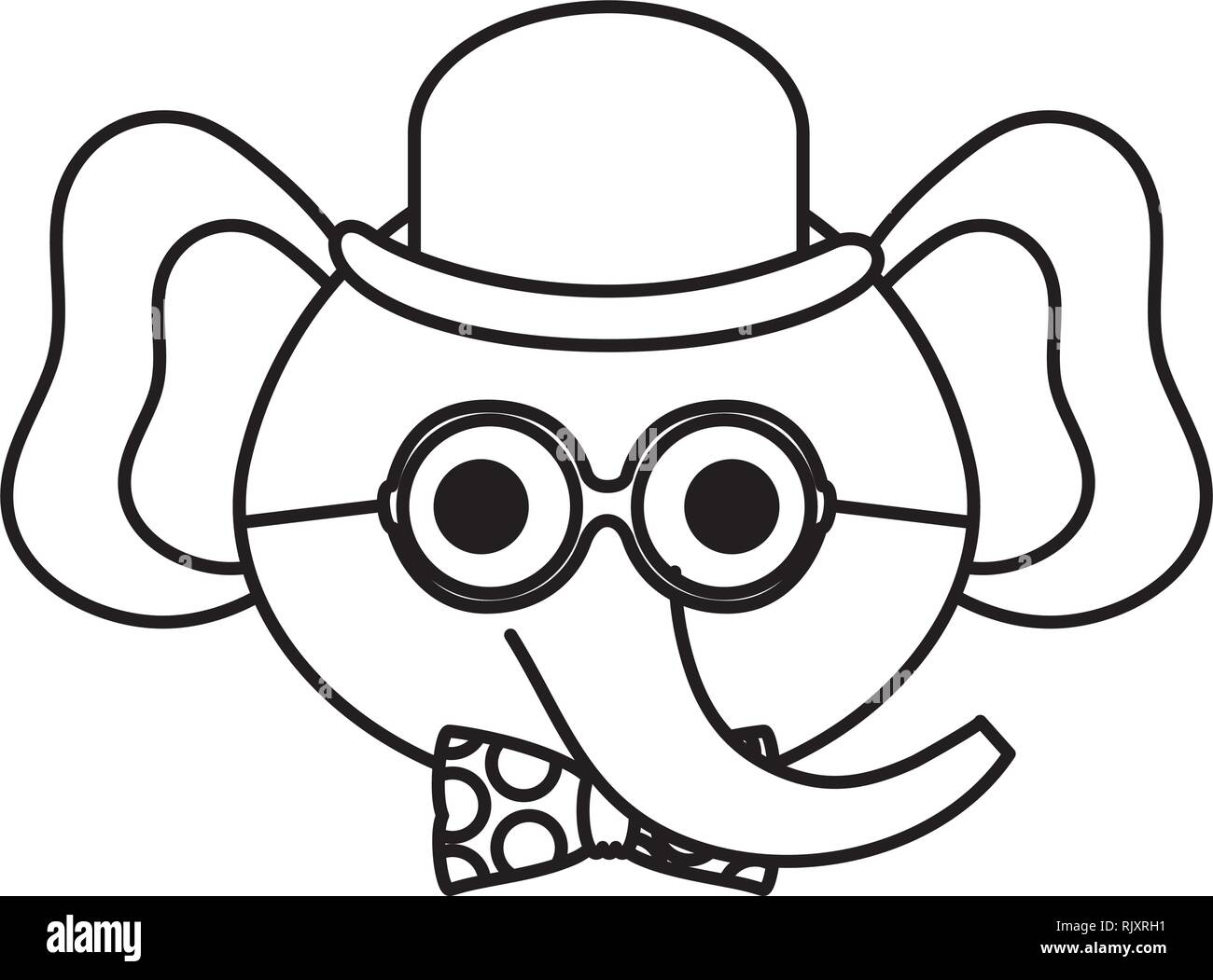 cute little elephant character Stock Vector Image & Art - Alamy