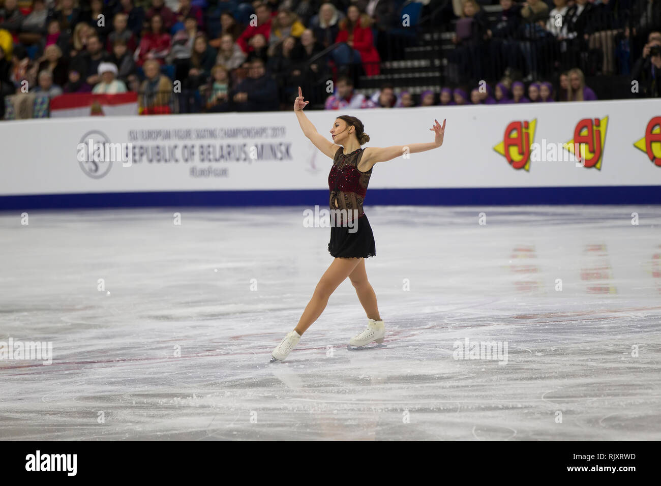 Belarus, Minsk, Ice Arena, January 25, 2019. European Figure Skating