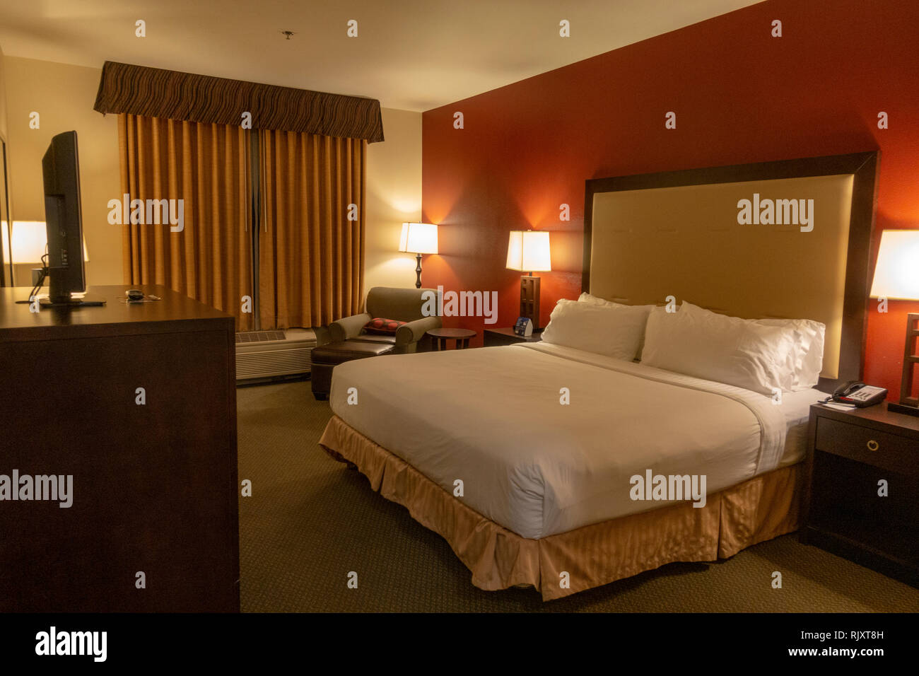 A King Executive suite in the Holiday Inn Express & Suites two star