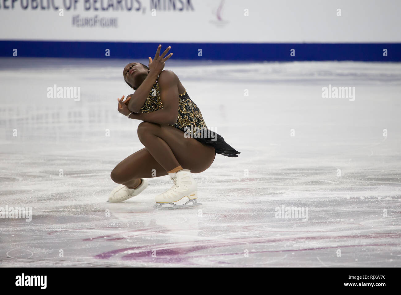 Belarus, Minsk, Ice Arena, January 25, 2019. European Figure Skating