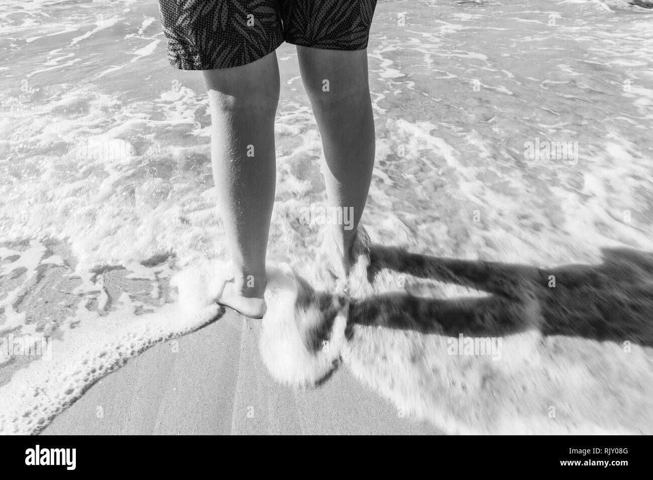 Paddling feet Black and White Stock Photos & Images Alamy
