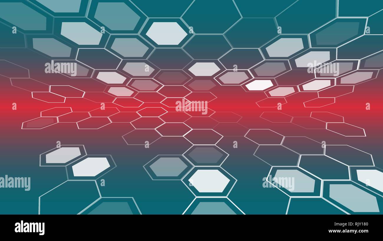Hexagonal abstract creative vector background Stock Vector