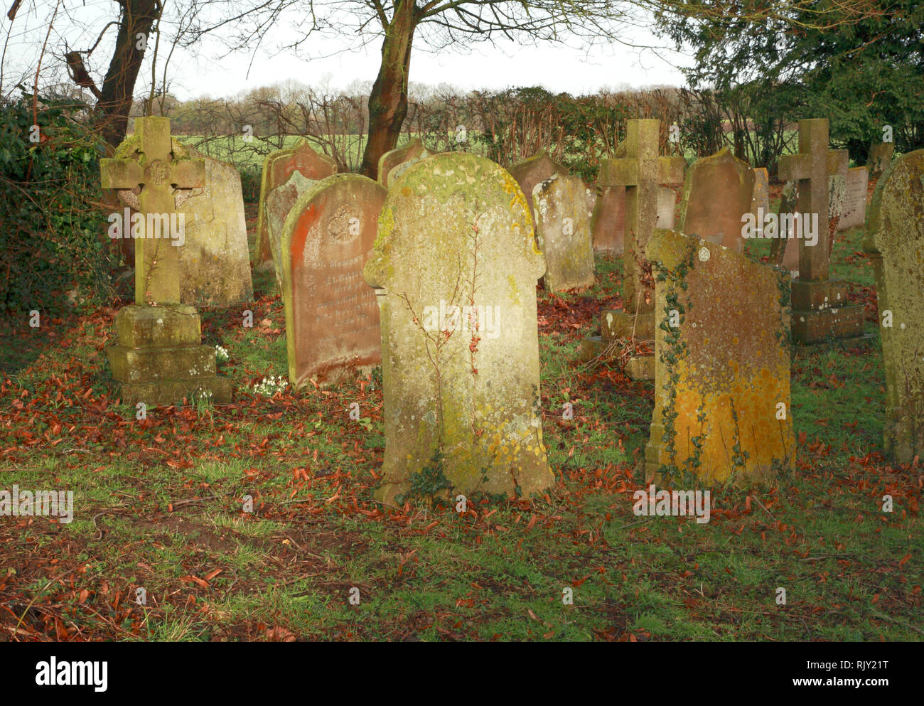 Group of headstones hi-res stock photography and images - Alamy