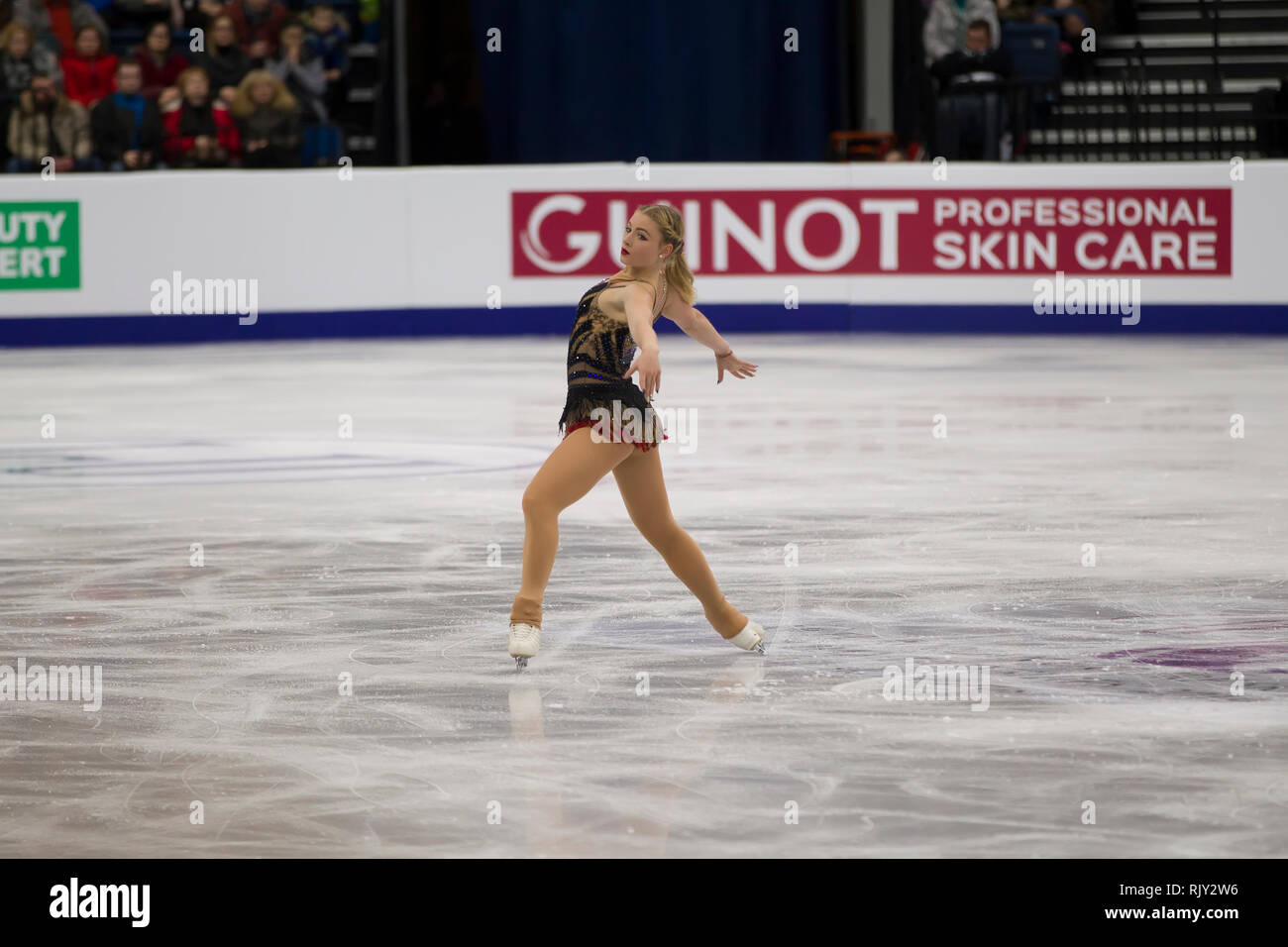 Belarus, Minsk, Ice Arena, January 25, 2019. European Figure Skating