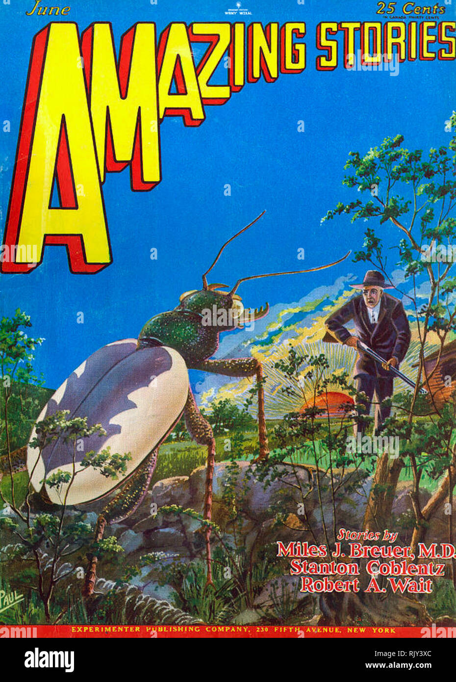 AMAZING STORIES American science fiction magazine Stock Photo