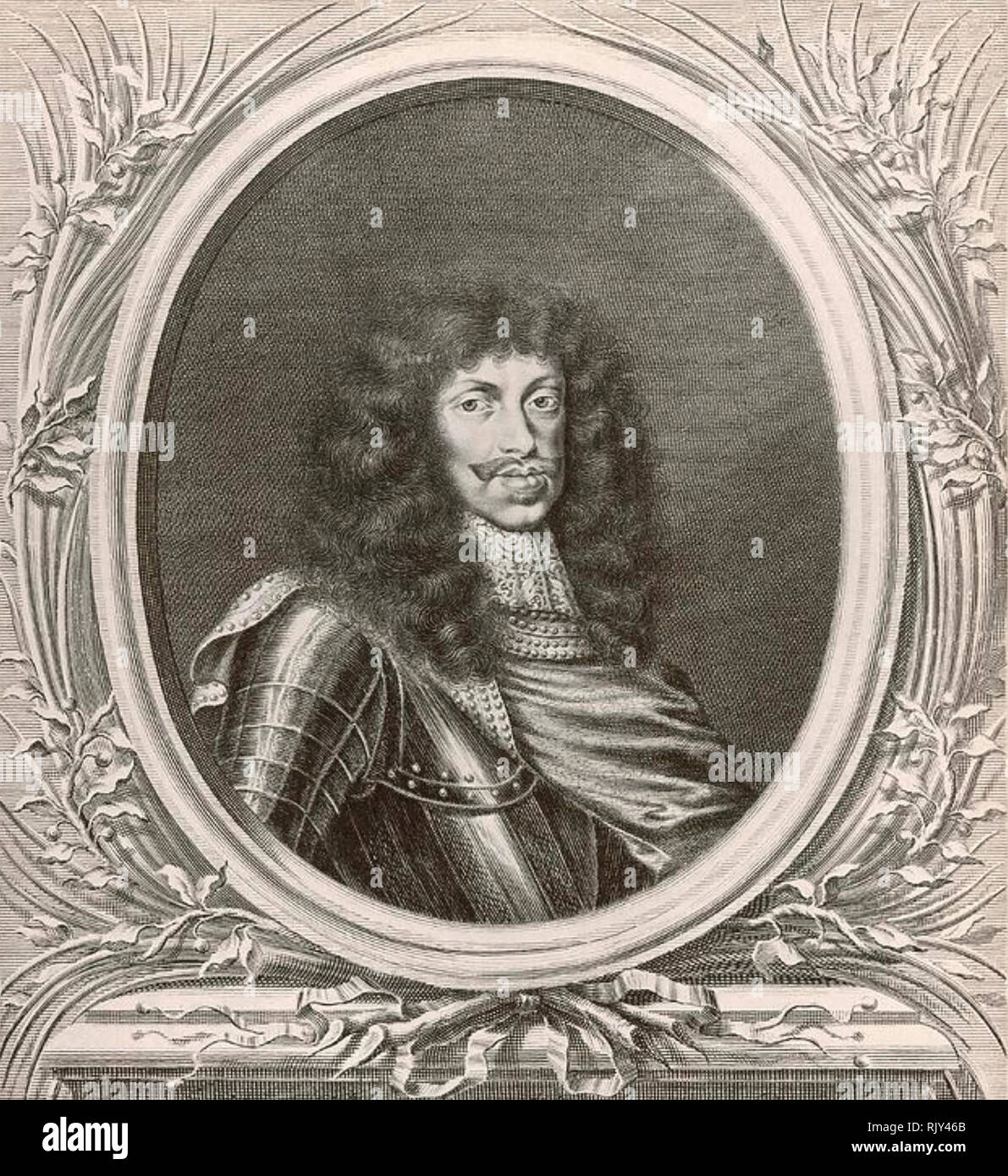 LEOPOLD I, Holy Roman Emperor (1640-1705) baes on  1672 painting Stock Photo