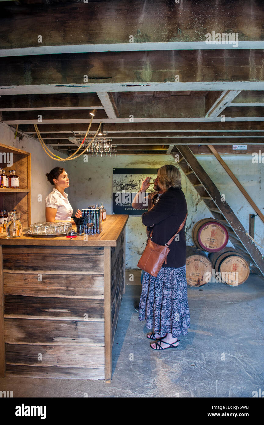 The tasting room at Nant whisky distillery, a single malt craft