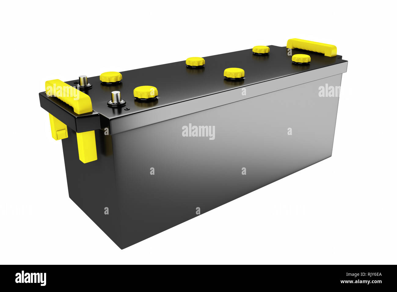 3D rendering. 24v battery for truck. Commercial vehicle accumulator Stock  Photo - Alamy