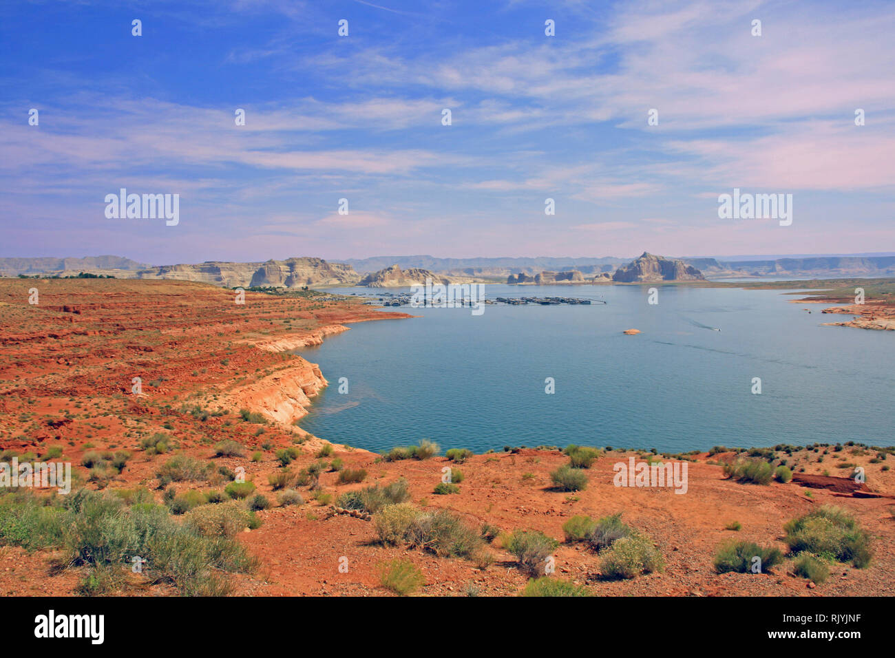Lake Powell, USA Scenic overview Glen Canyon Recreation Area while