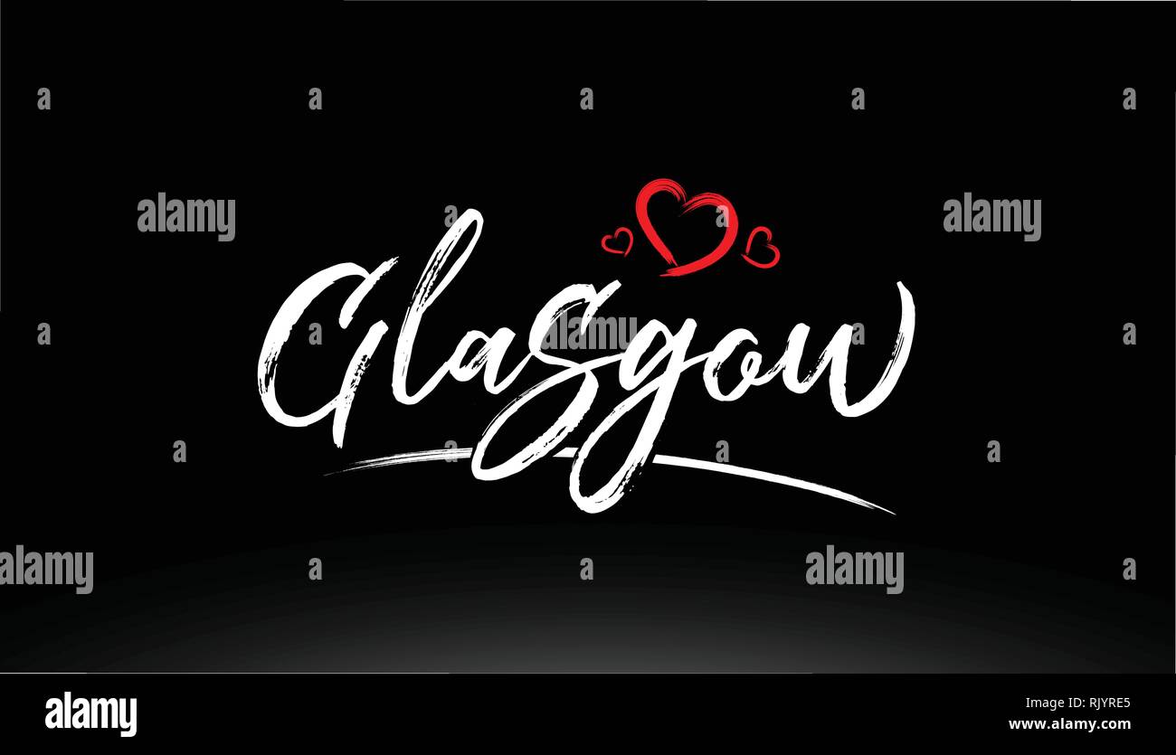 Glasgow text Stock Vector Images - Alamy