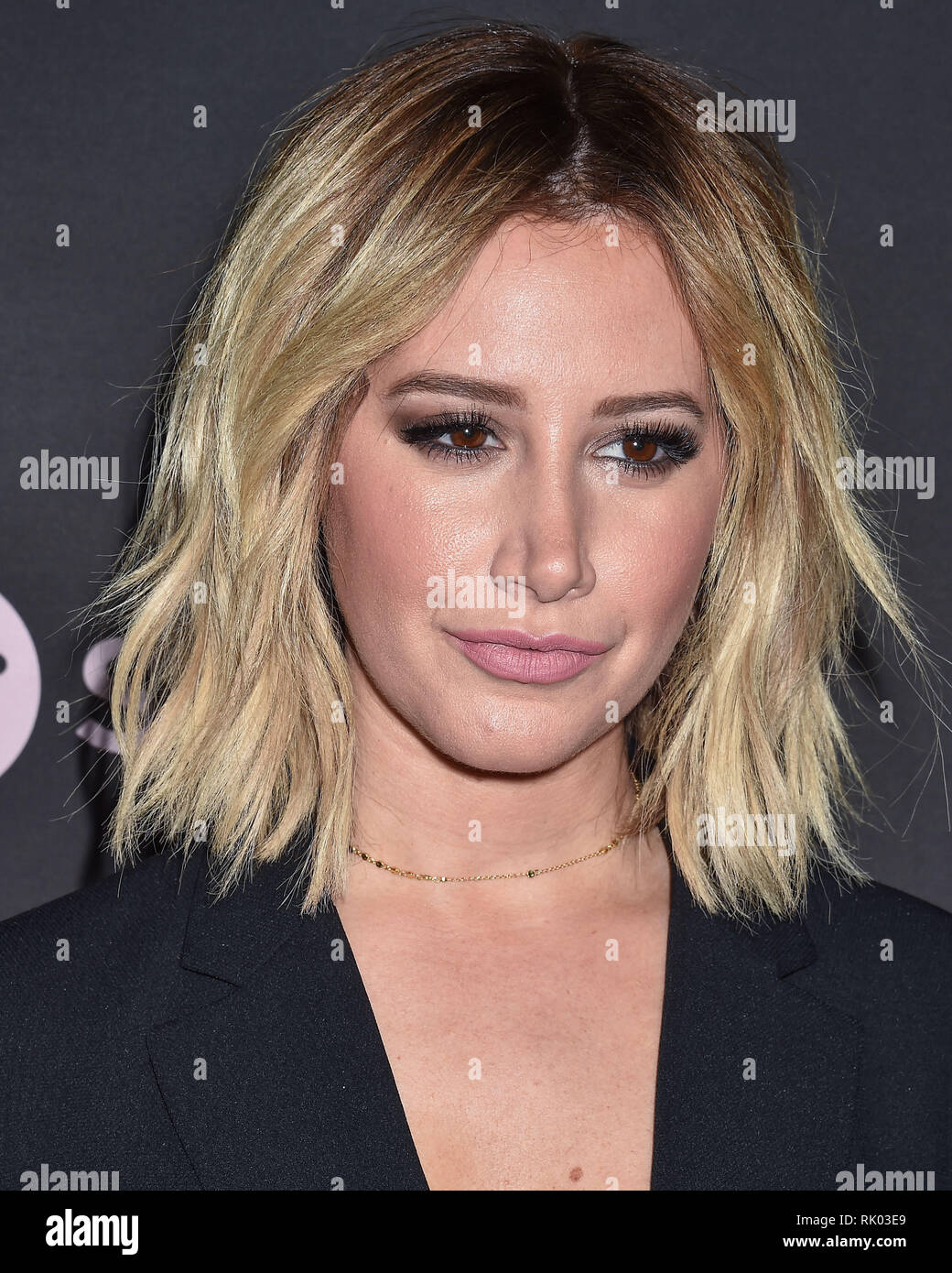 Los Angeles, United States. 07th Feb, 2019. LOS ANGELES, CA, USA - FEBRUARY 07: Actress Ashley Tisdale arrives at the Spotify Best New Artist Party 2019 held at the Hammer Museum on February 7, 2019 in Los Angeles, California, United States. ( Credit: Image Press Agency/Alamy Live News Stock Photo