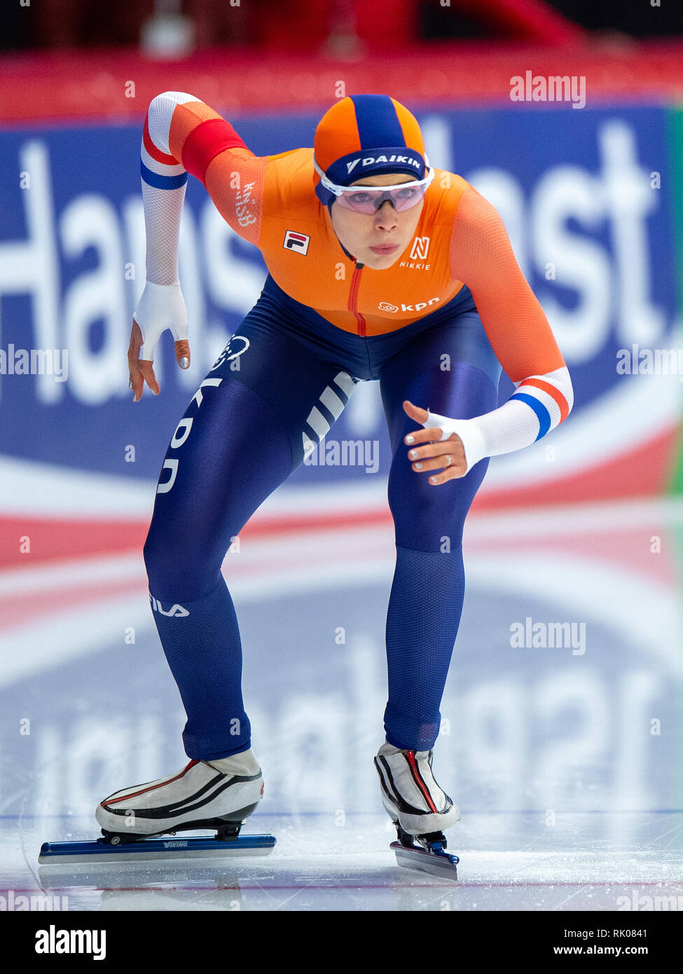 Inzell, Germany. 8th Feb 2019. ISU World Single Distances Speed Skating