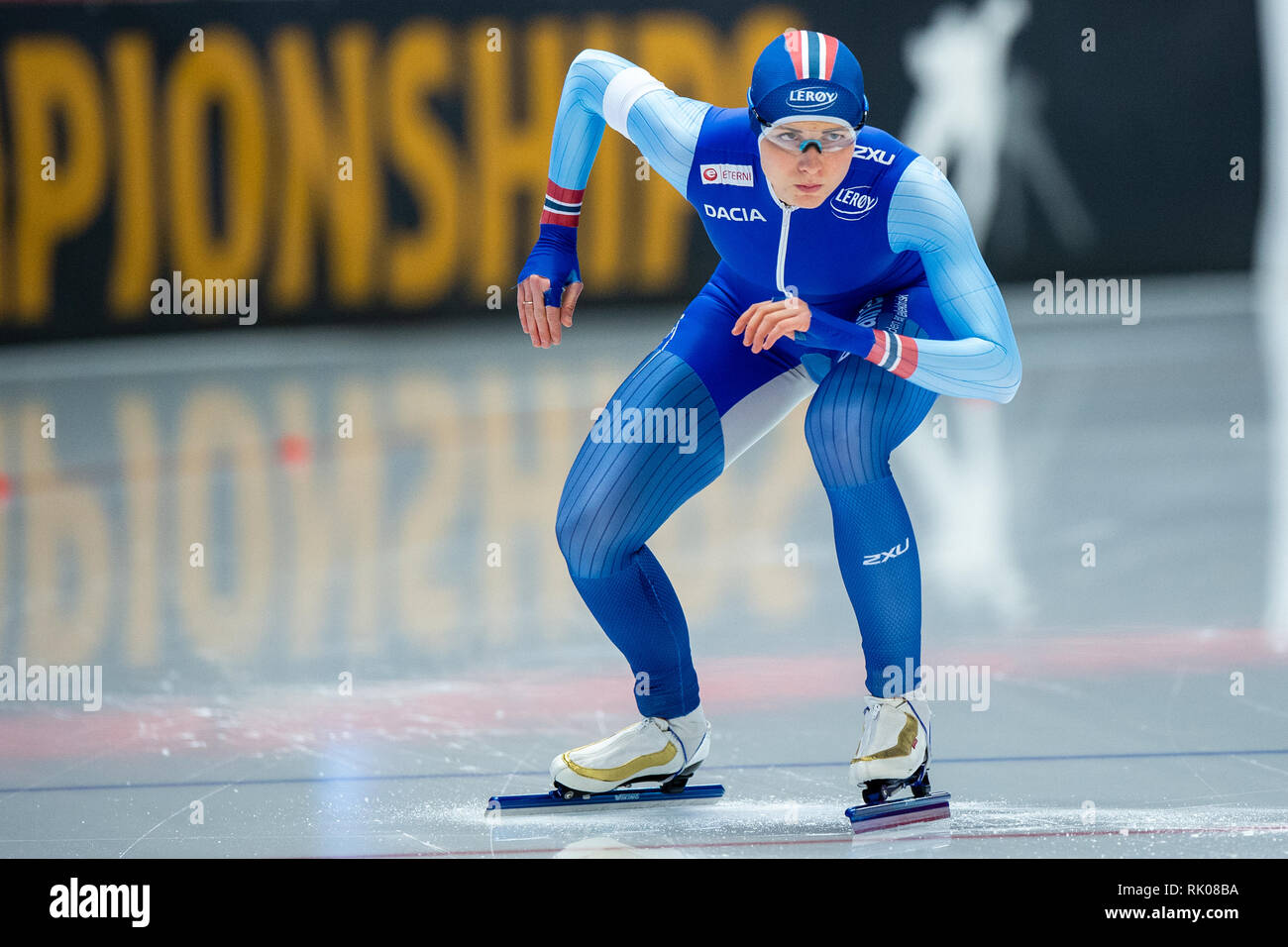 Germany. 8th Feb 2019. ISU World Single Distances Speed Skating Championships Hege Bokko Credit: Orange Pictures vof/Alamy Live News Stock Photo - Alamy
