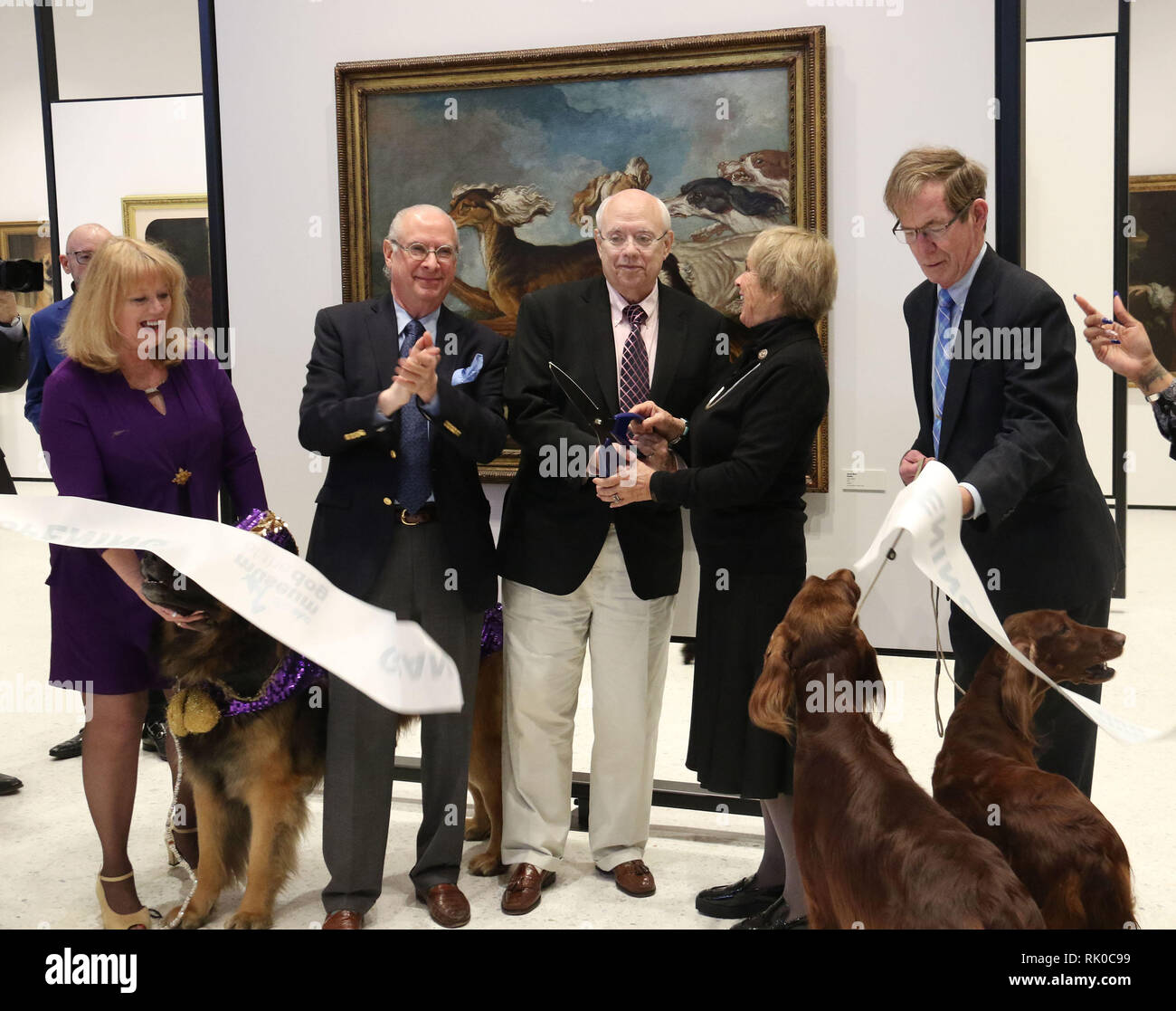 New York City, New York, USA. 8th Feb, 2019. The ribbon cutting at the