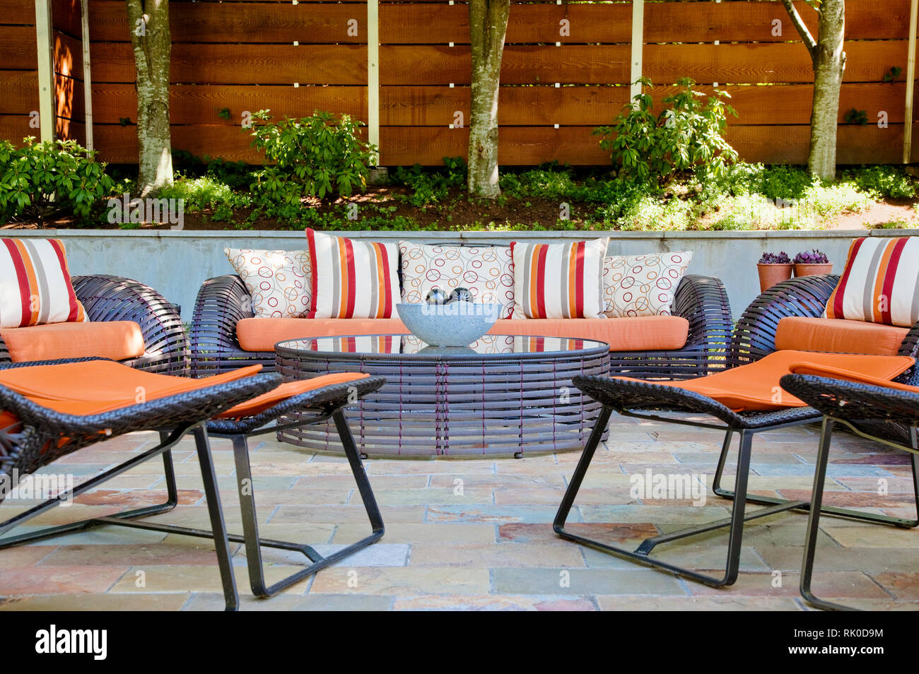 Patio living room Stock Photo - Alamy