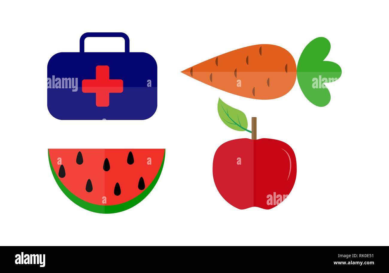 healthy food drawing easy - Clip Art Library