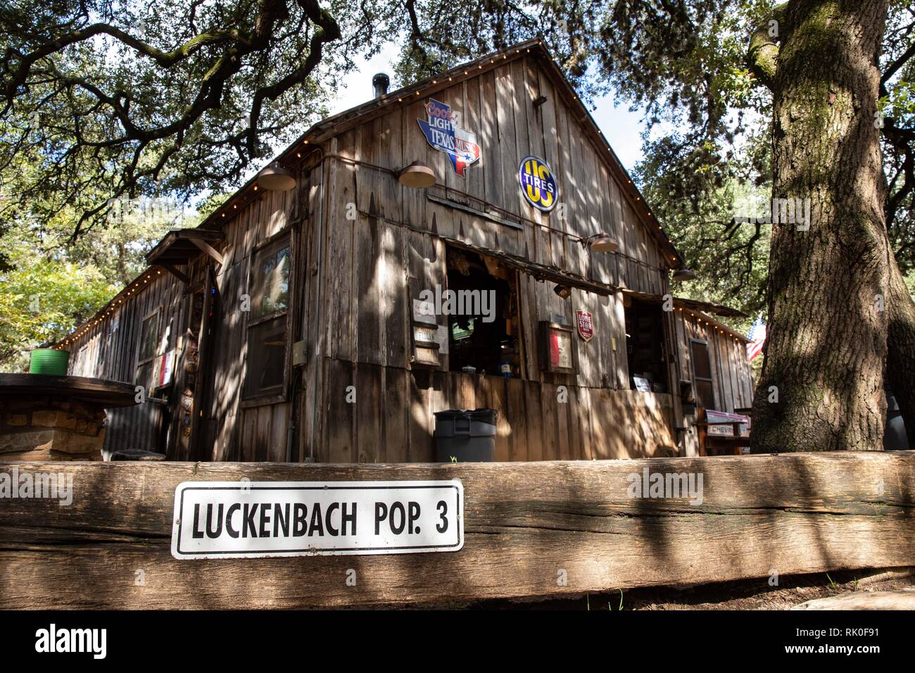 Luckenback Post Office, Texas. September, 2018 Stock Photo