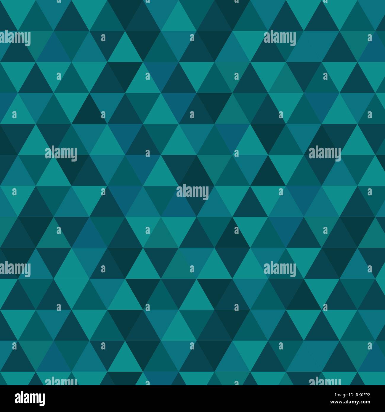 Teal and blue triangle vector pattern Stock Vector