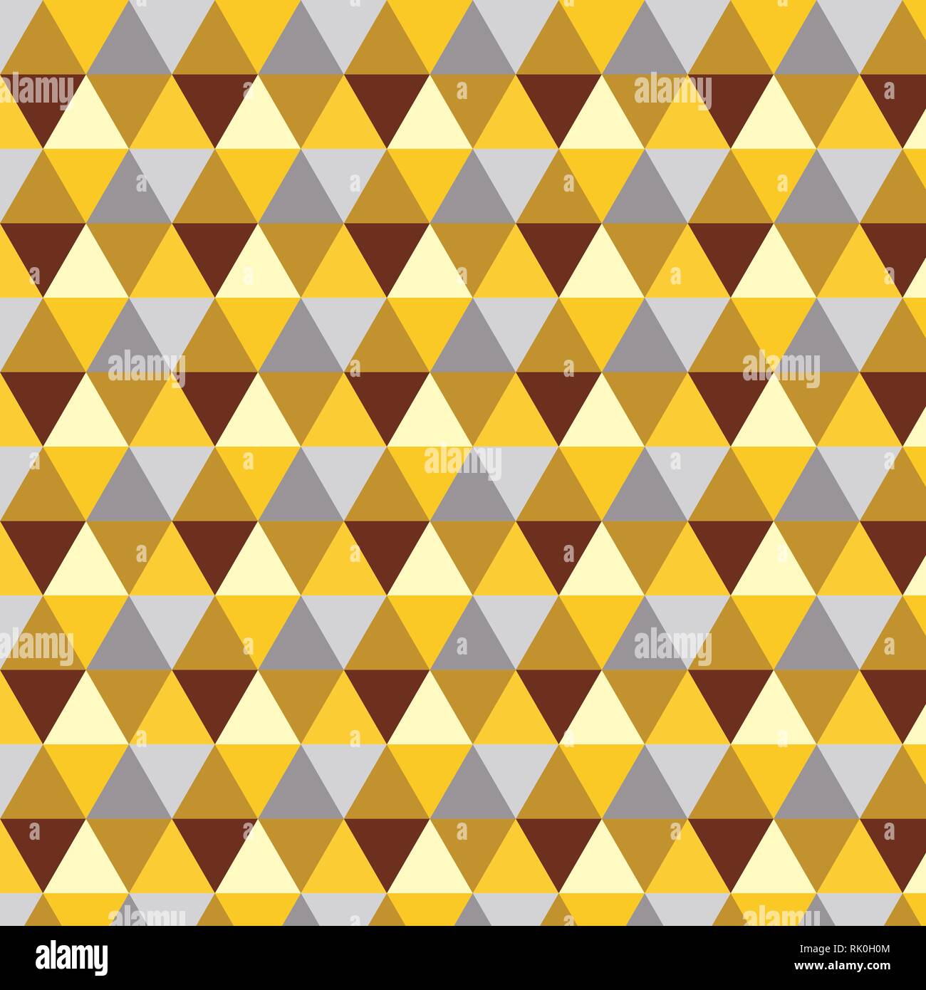 Yellow,gray, red and golden triangle vector pattern Stock Vector