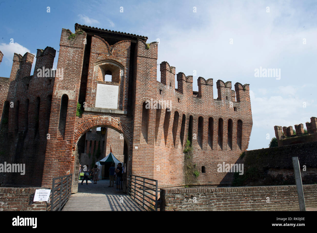 Italia. Lombardia, Soncino - Rocca Sforzesca Stock Photo