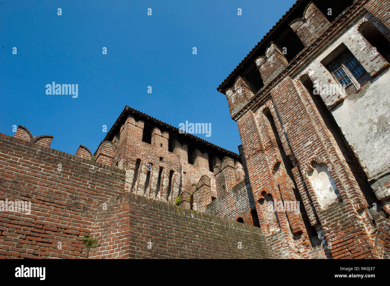 Italia. Lombardia, Soncino - Rocca Sforzesca Stock Photo