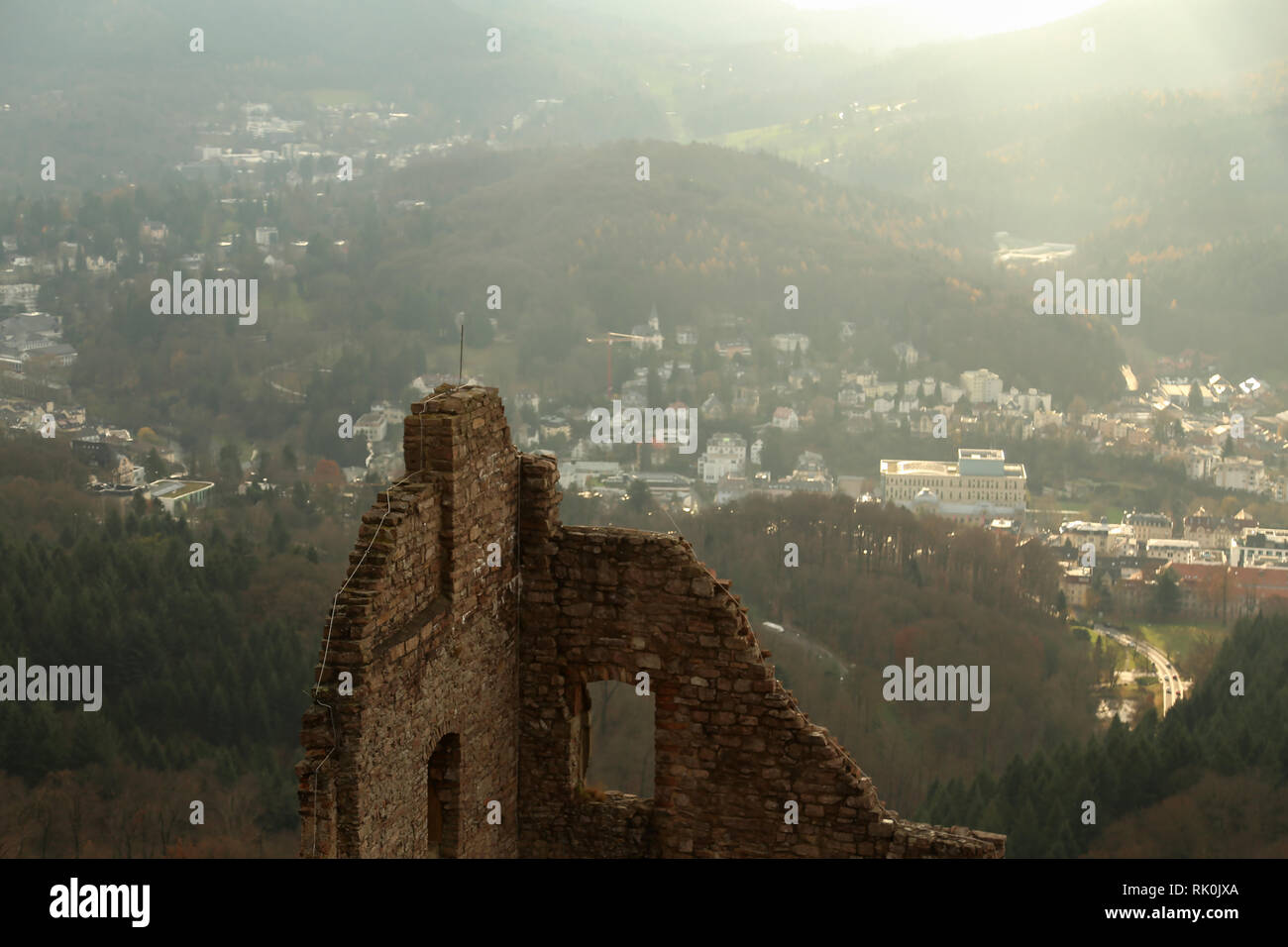 Old Castle ruins / Old Castle ruins, Baden-Baden, Germany Stock Photo